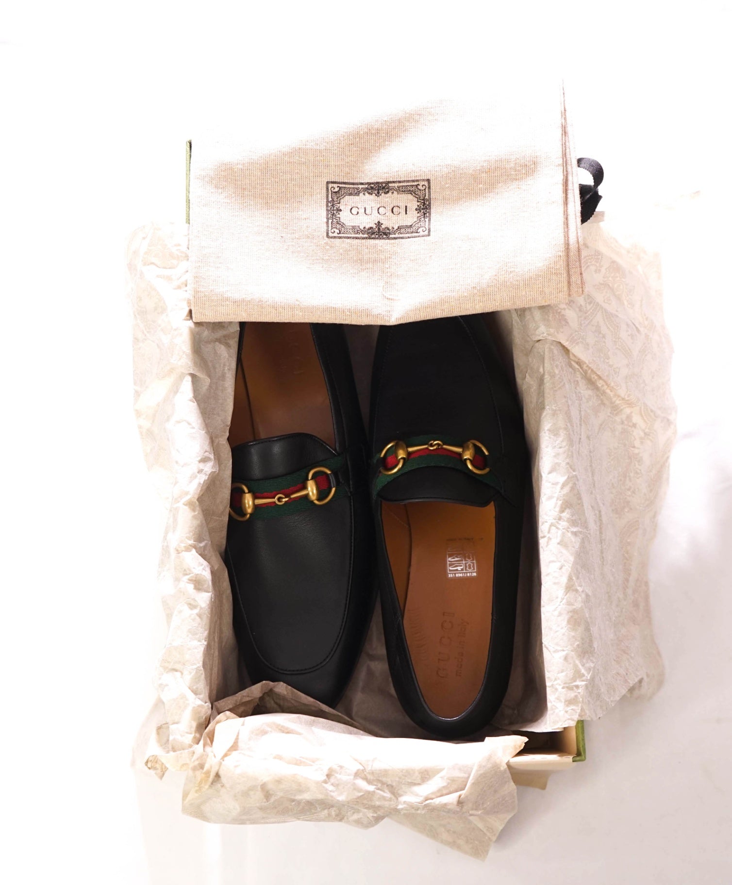 $1,090 GUCCI - Jordaan Agnello Black Leather Loafers - US 9.5 (UK8.5)