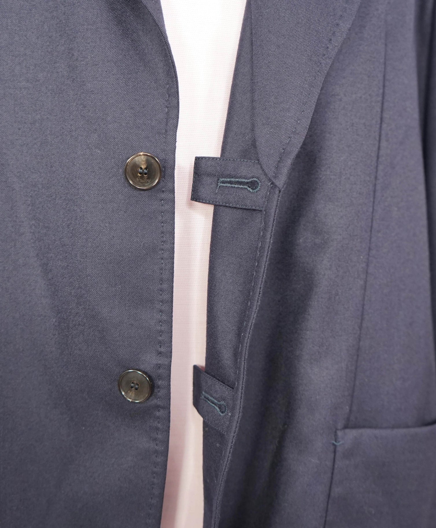 $5,300 BRIONI - Wool Navy Blue Sport Jacket - XXL