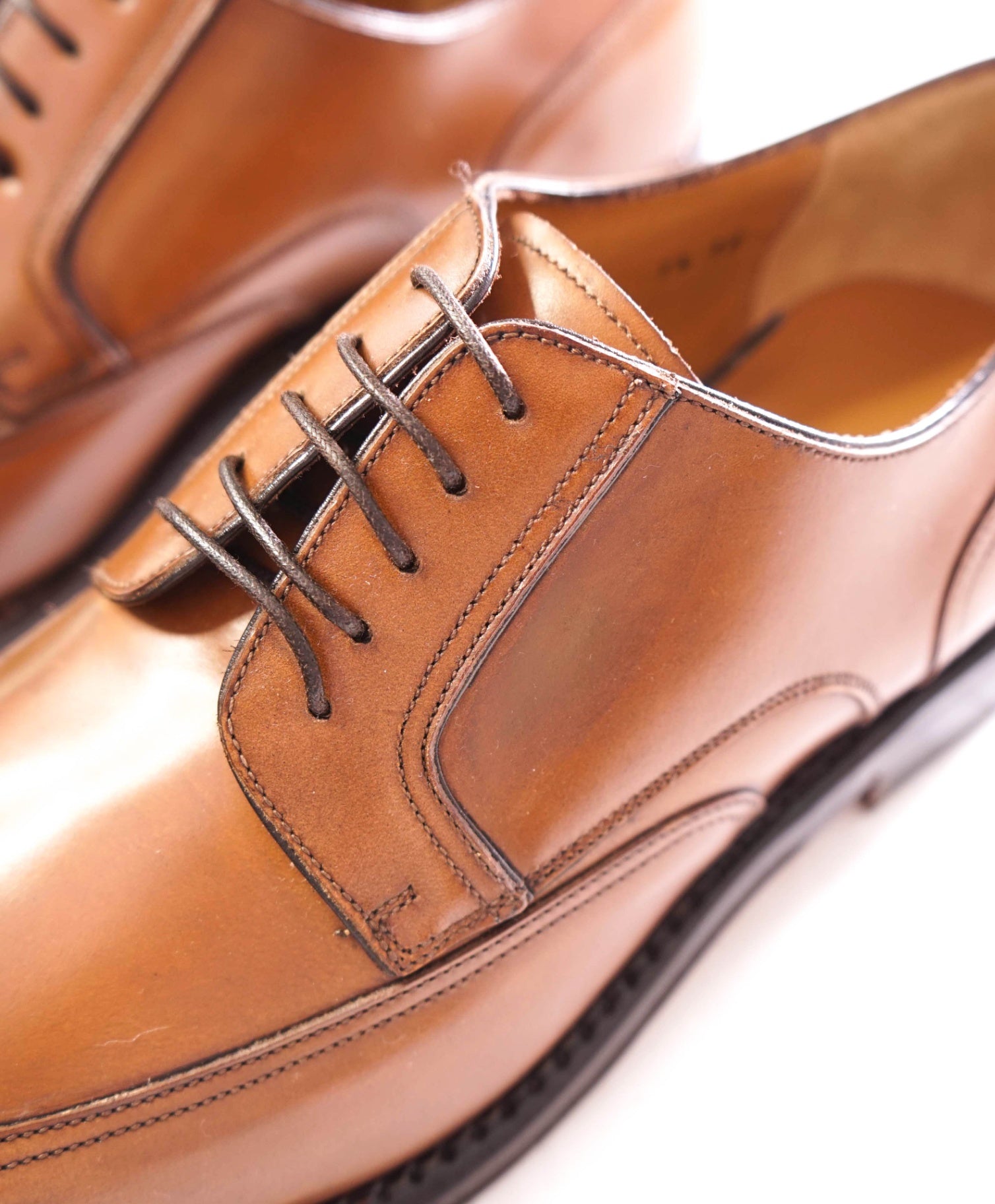 $1,250 FERRAGAMO - "TRAMEZZA" Walnut Brown "CANDIDO" - 7.5 D