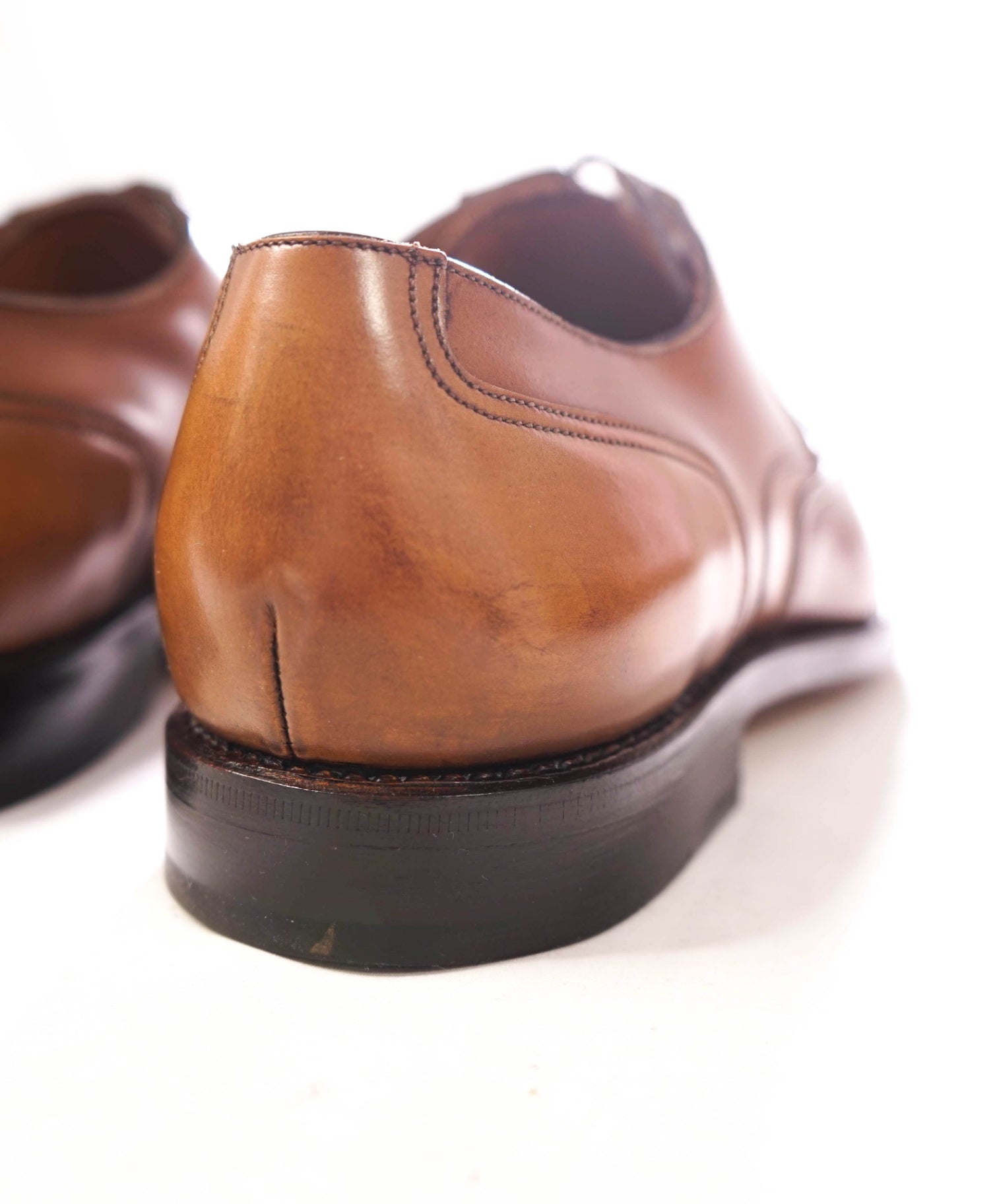 $1,250 FERRAGAMO - "TRAMEZZA" Walnut Brown "CANDIDO" - 7.5 D