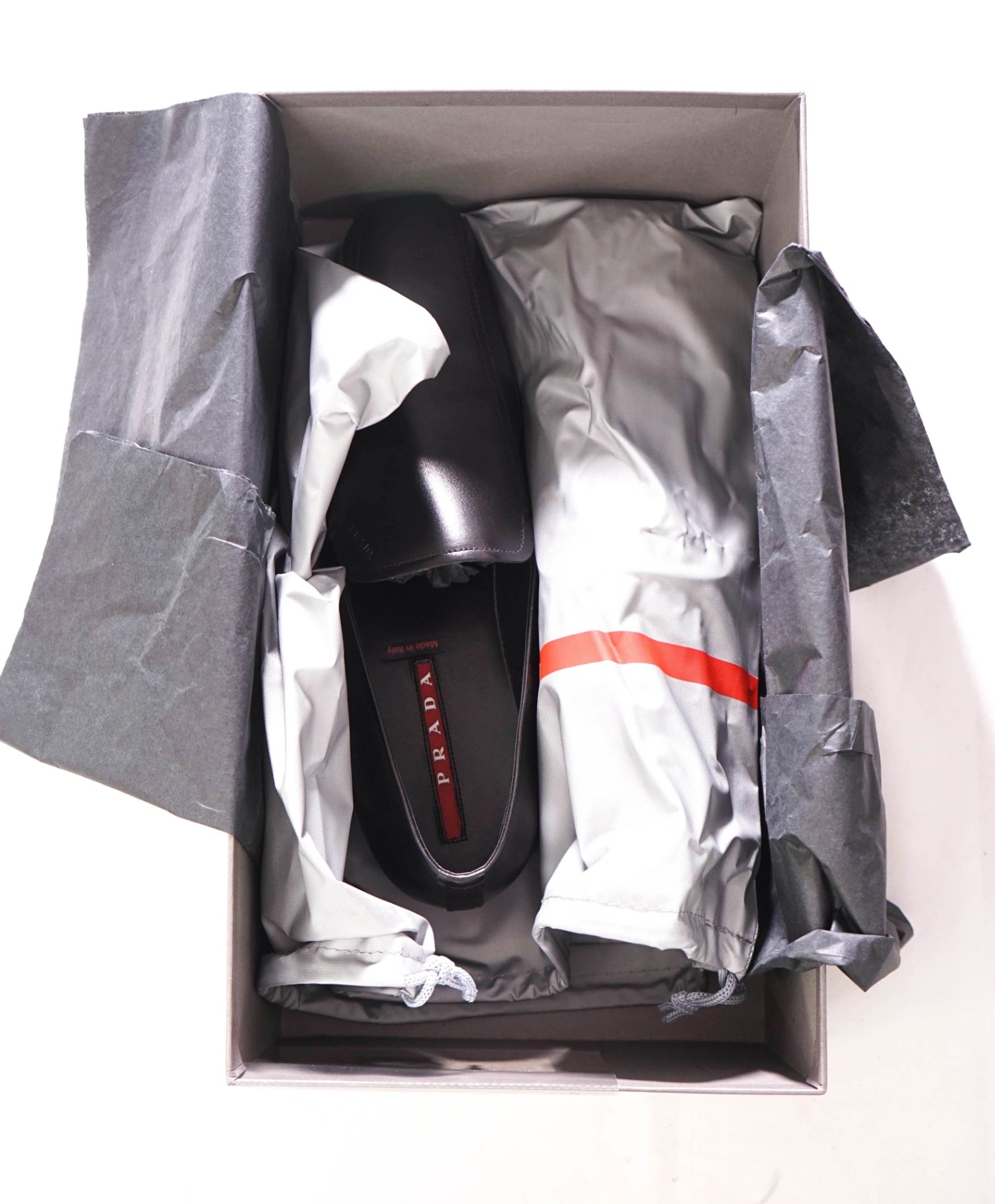 $795 PRADA - Black Leather Loafers - US 10.5 (9.5UK)