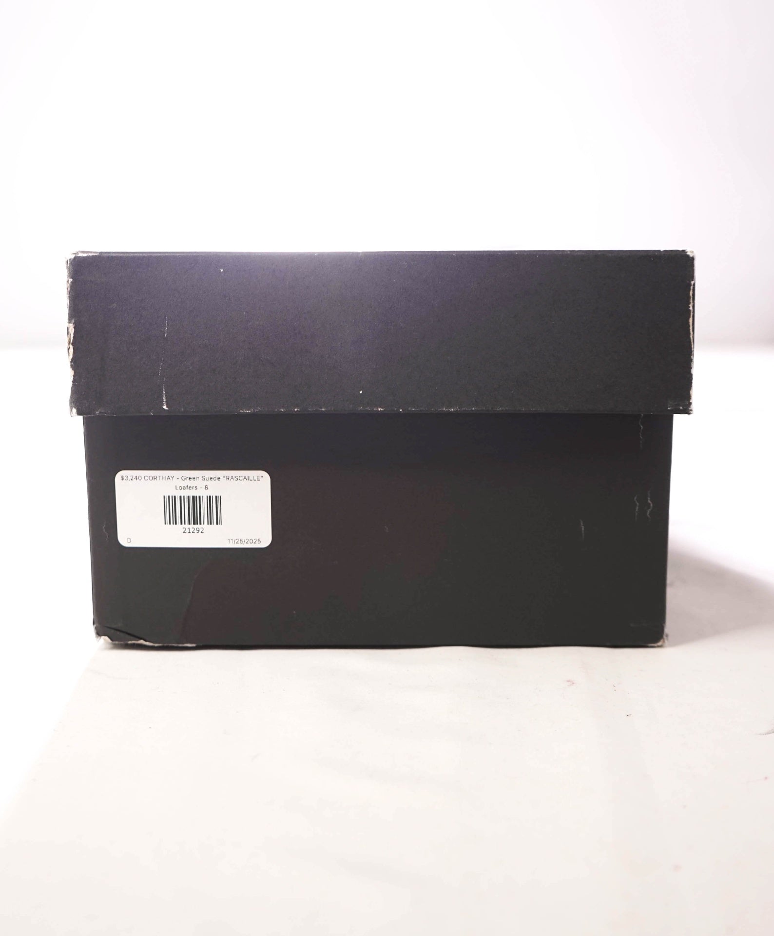 $2,460 CORTHAY - Green Suede "RASCAILLE" Loafers - 8