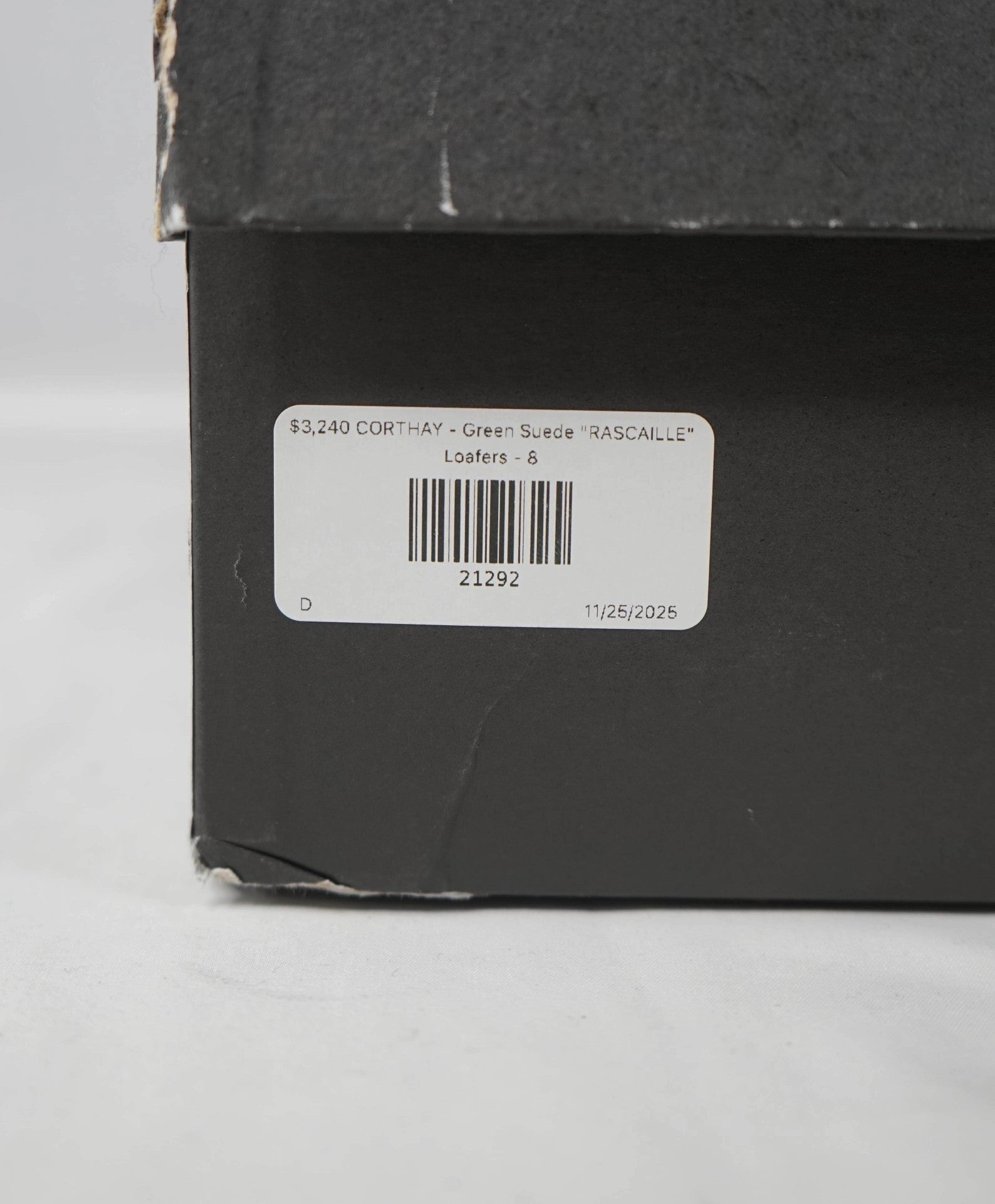$2,460 CORTHAY - Green Suede "RASCAILLE" Loafers - 8