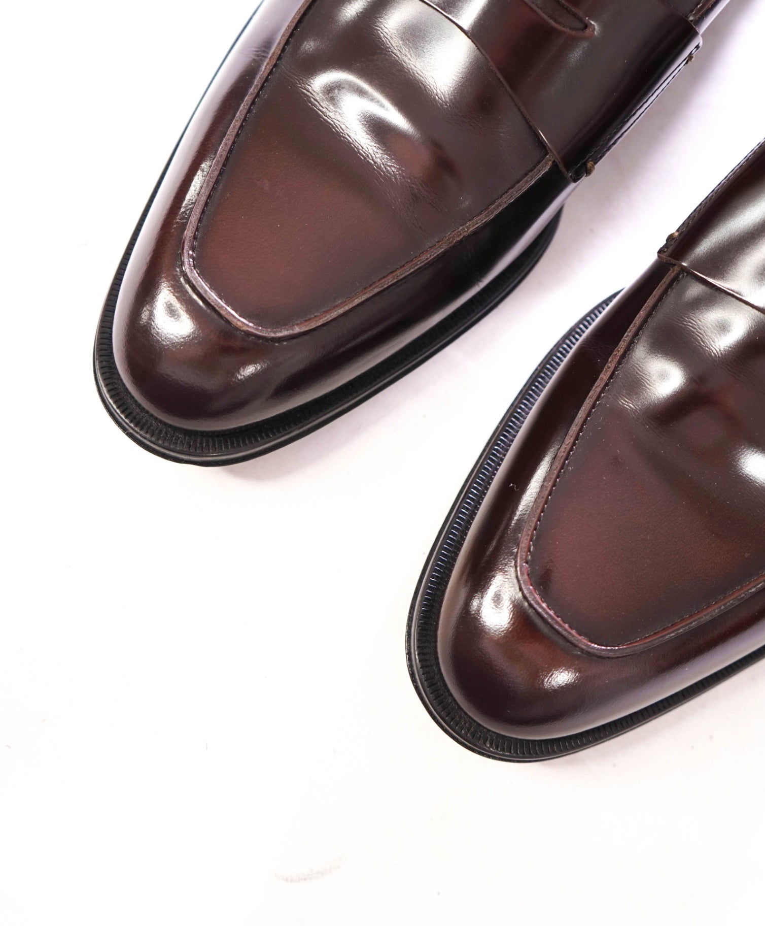 $1,150 DIOR - Oxblood Patent Leather Penny Loafers - US 8 (41EU)