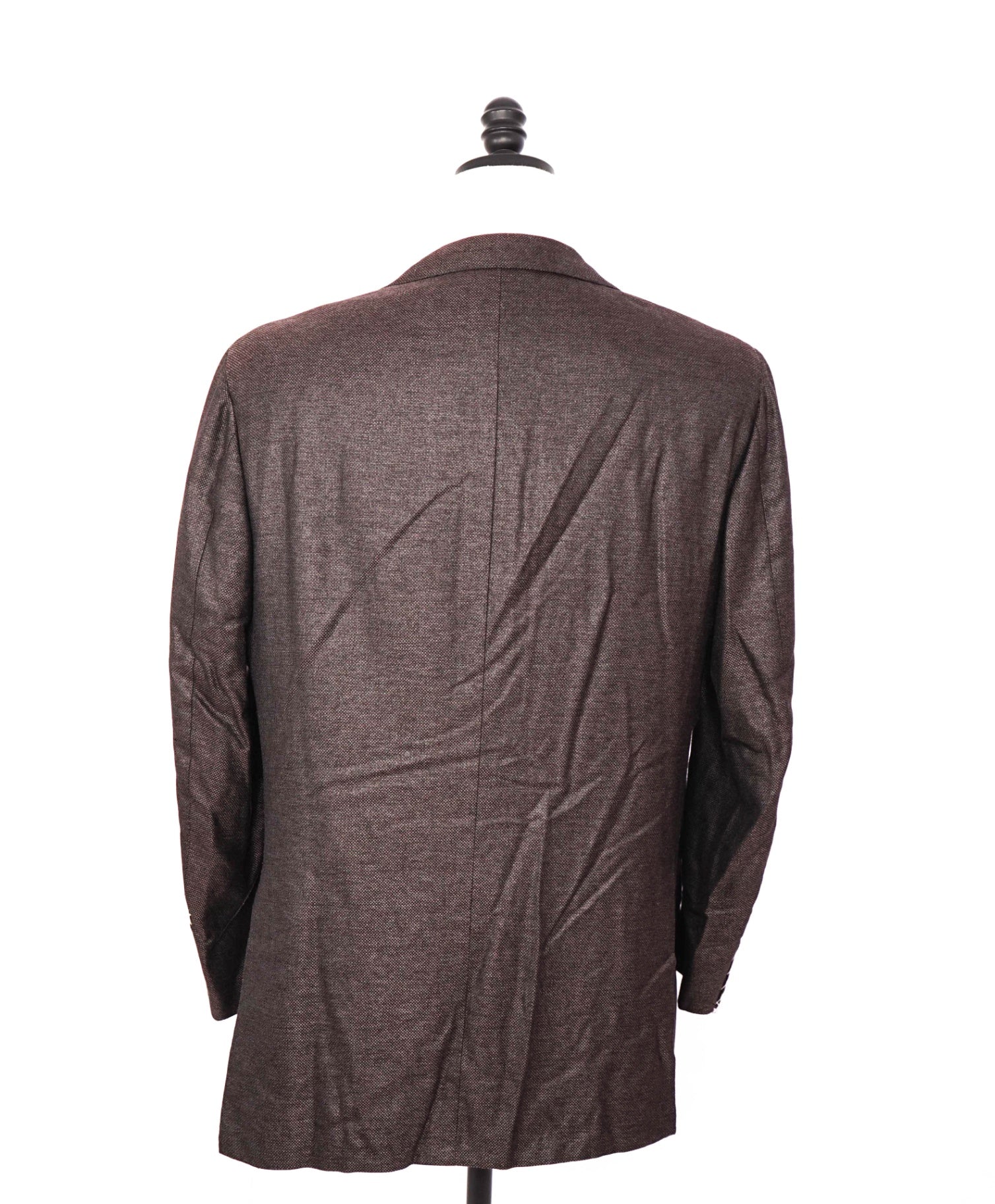 $9,500 KITON - Brown 100% PURE SILK Textured Blazer - 44R
