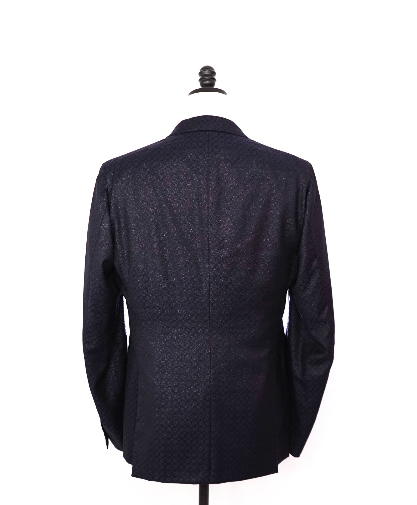 $6,200 ISAIA - Navy Floral "Custom: JOE MANGANIELLO" Tuxedo Jacket - 42L