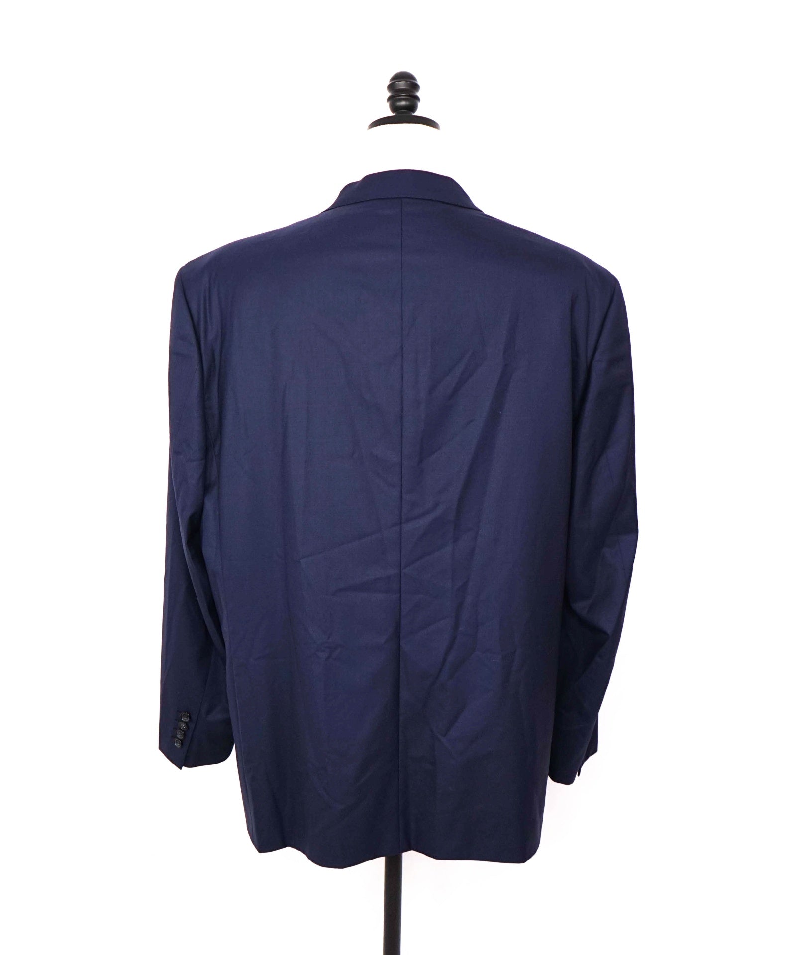 $4,800 BRIONI - "COLOSSEO" Solid Navy Super 160's Wool - 54R US