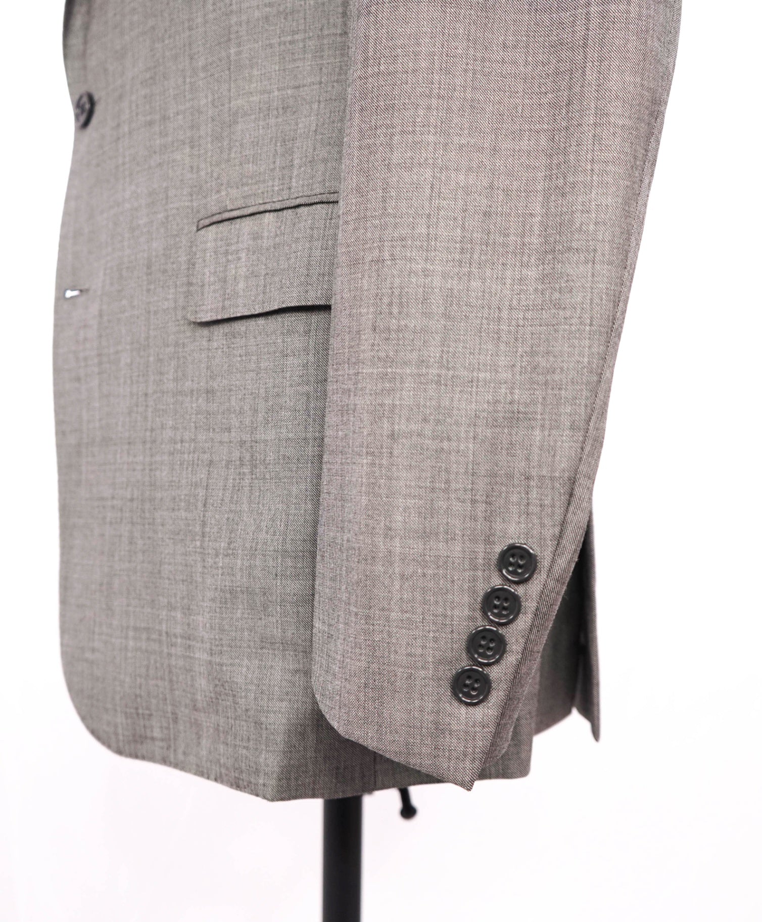 $2,395 RALPH LAUREN PURPLE LABEL - "NIGEL" Gray Wool Blazer- 42L