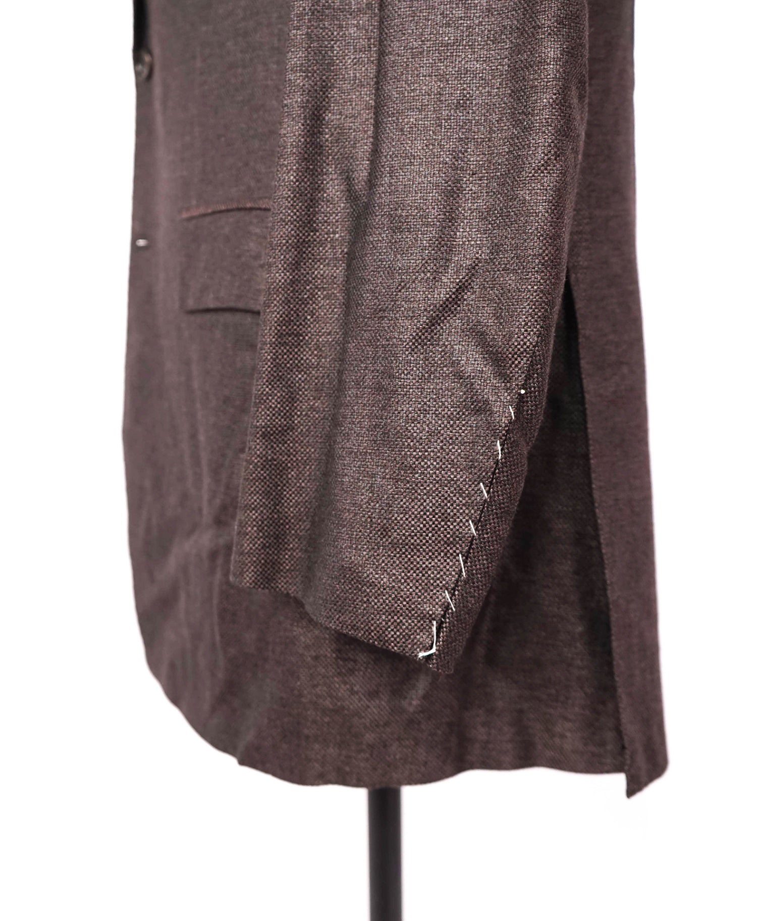 $9,500 KITON - Brown 100% PURE SILK Textured Blazer - 44R