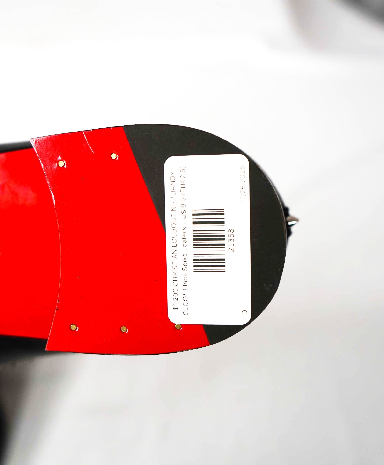 $1,200 CHRISTIAN LOUBOUTIN - *DANDY CLOO* Black Spike Loafers - US 9.5 (EU42.5)