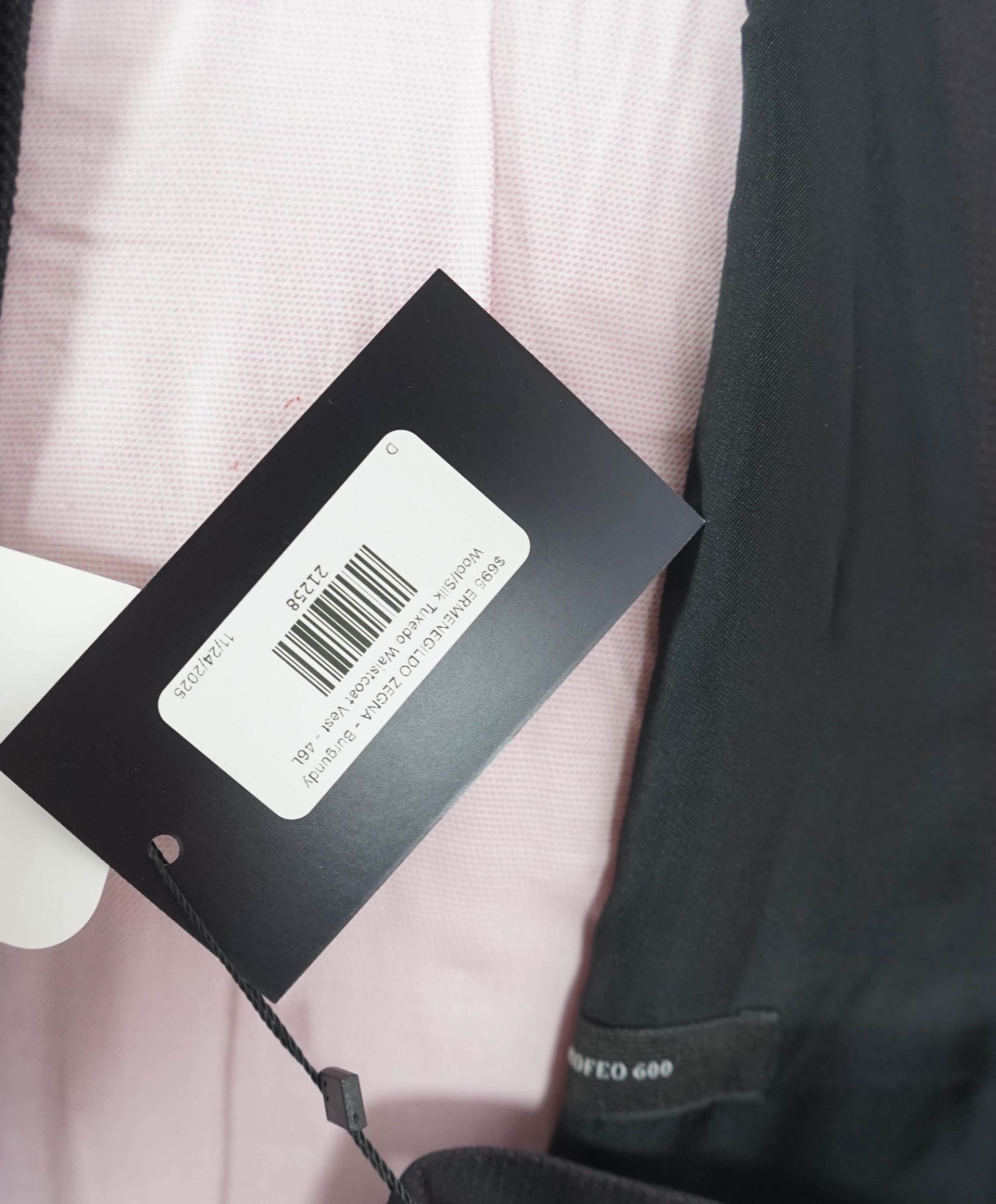 $895 ZEGNA - "Custom For JOE MANGANIELLO" Wool/Silk Vest - 46L