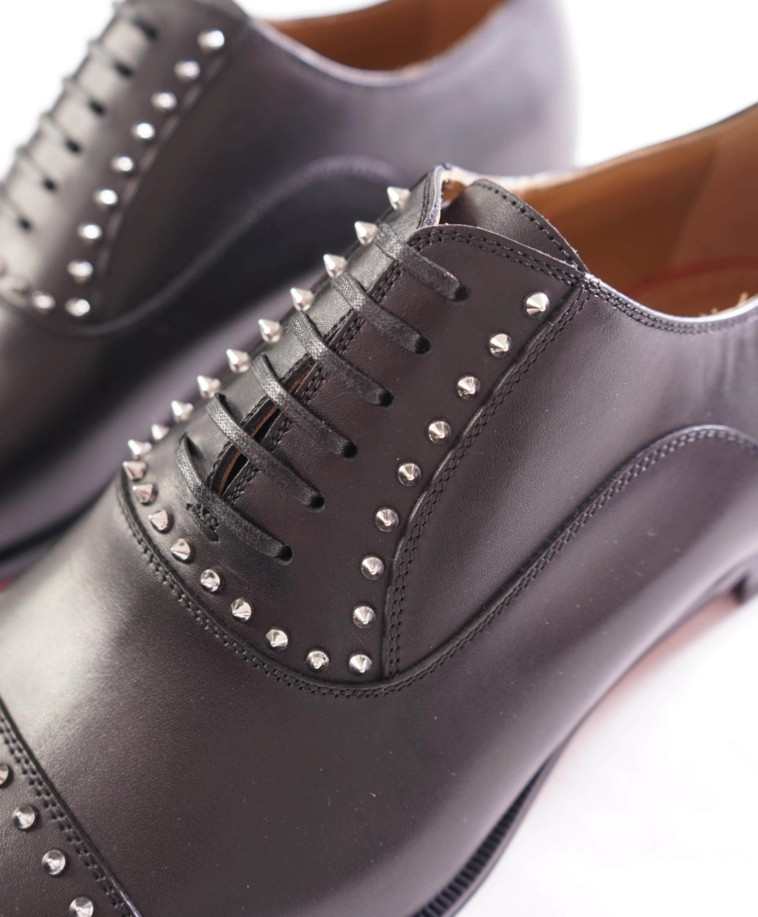 $1,200 CHRISTIAN LOUBOUTIN - *CLOOCLOO* Black Spike Oxfords - US 11.5 (44.5EU)