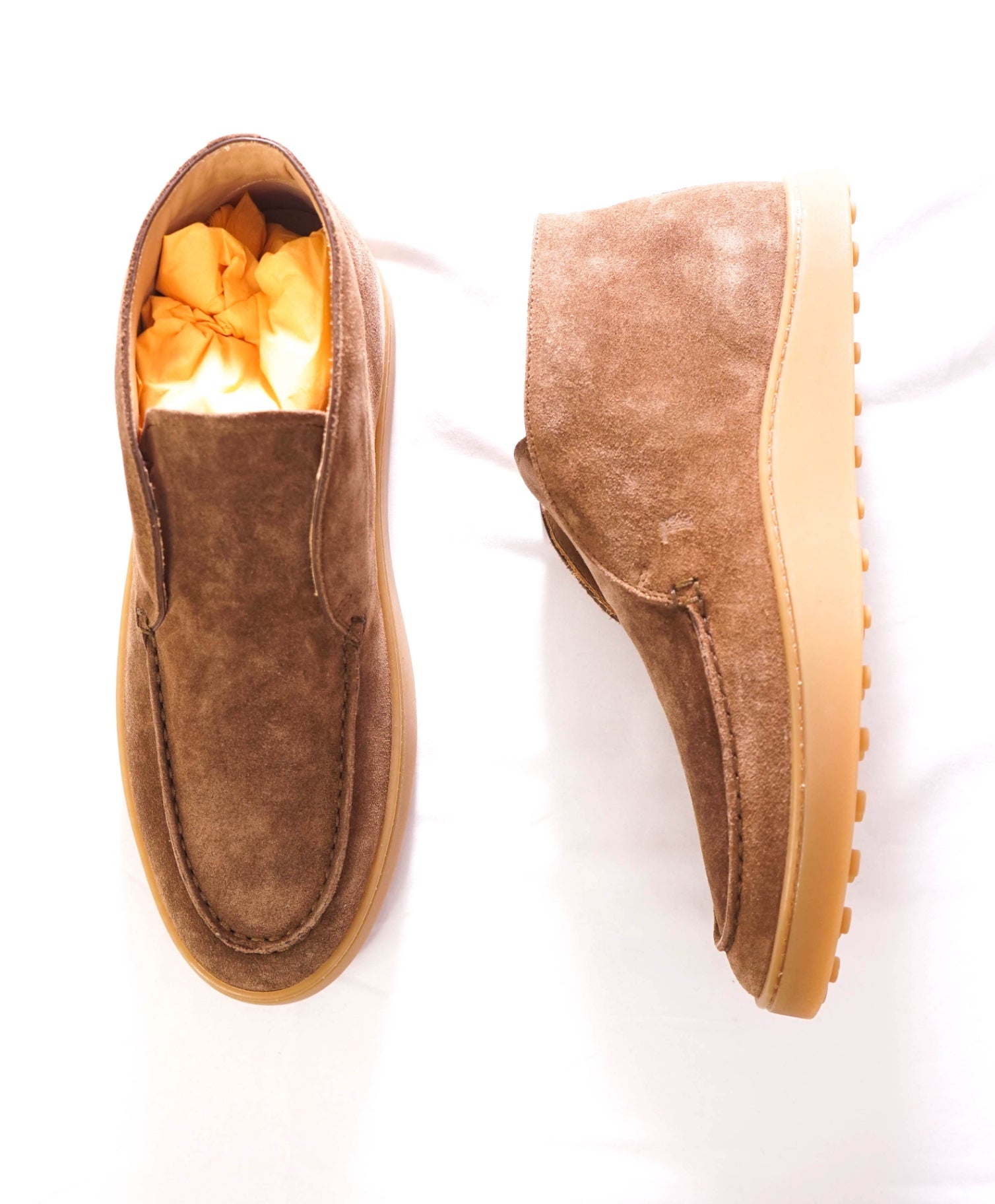 $750 TOD'S - "SUMMER WALK" Brown Suede Chukka - US 8 (UK7)