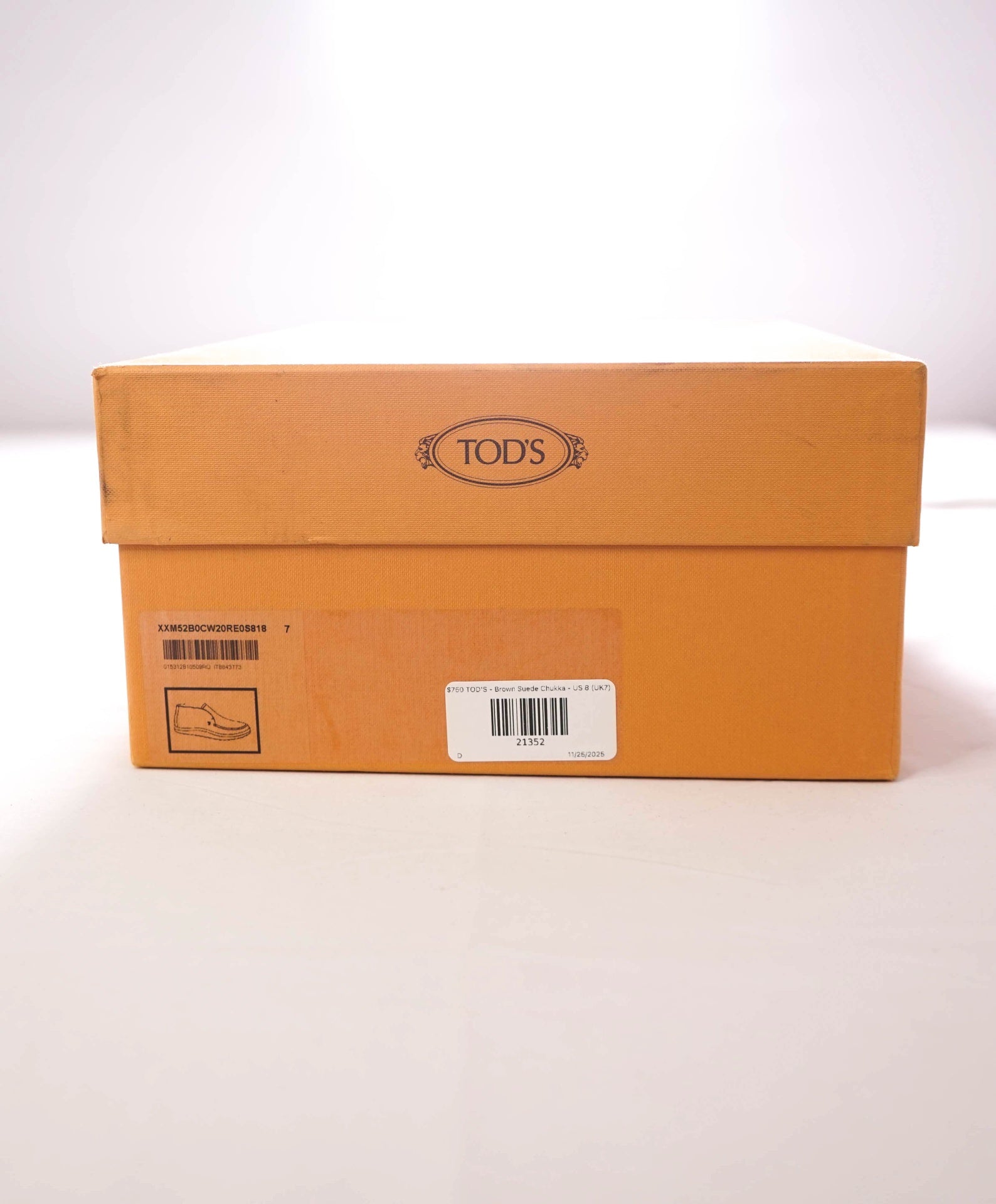 $750 TOD'S - "SUMMER WALK" Brown Suede Chukka - US 8 (UK7)