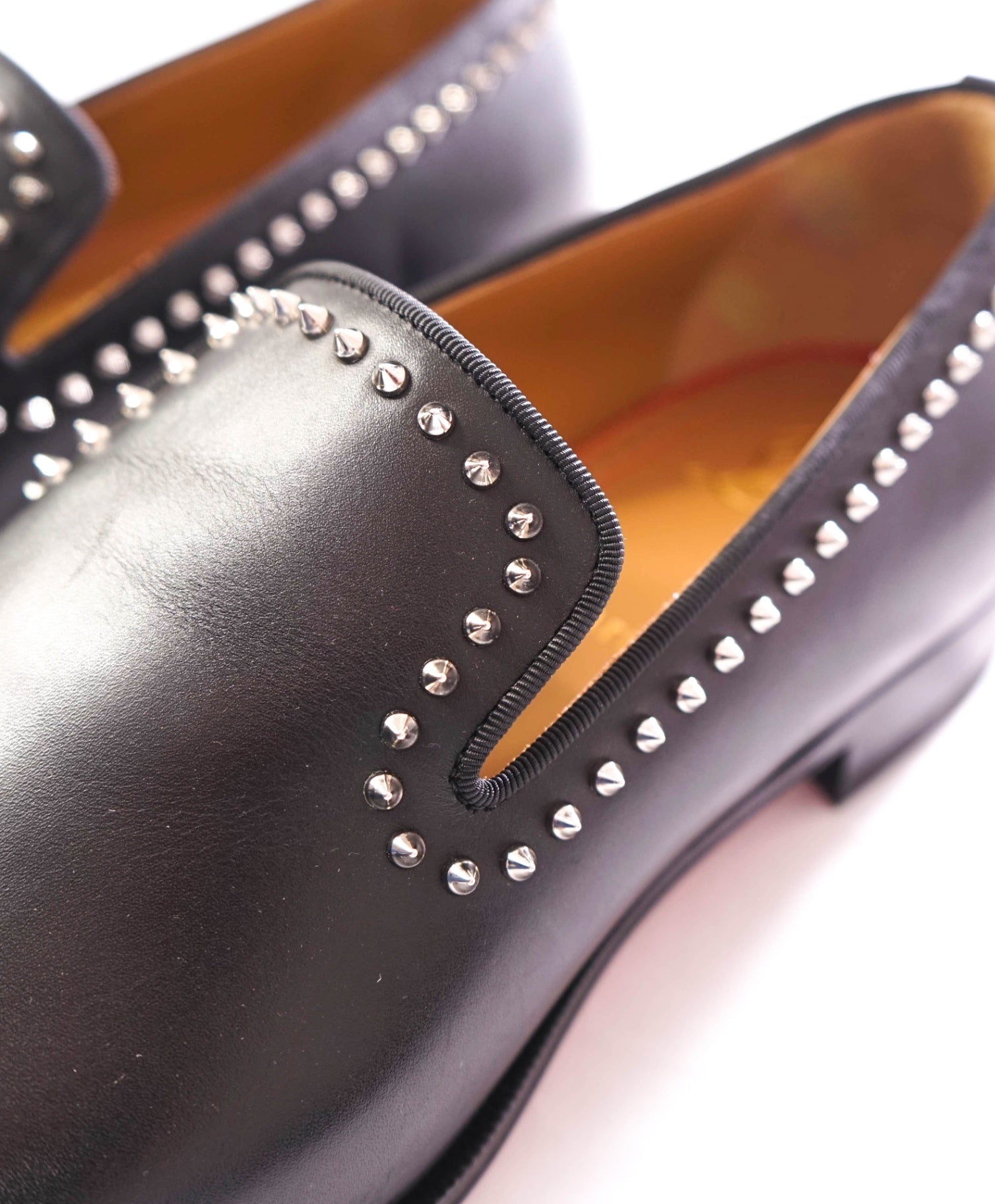 $1,200 CHRISTIAN LOUBOUTIN - *DANDY CLOO* Black Spike Loafers - US 9.5 (EU42.5)