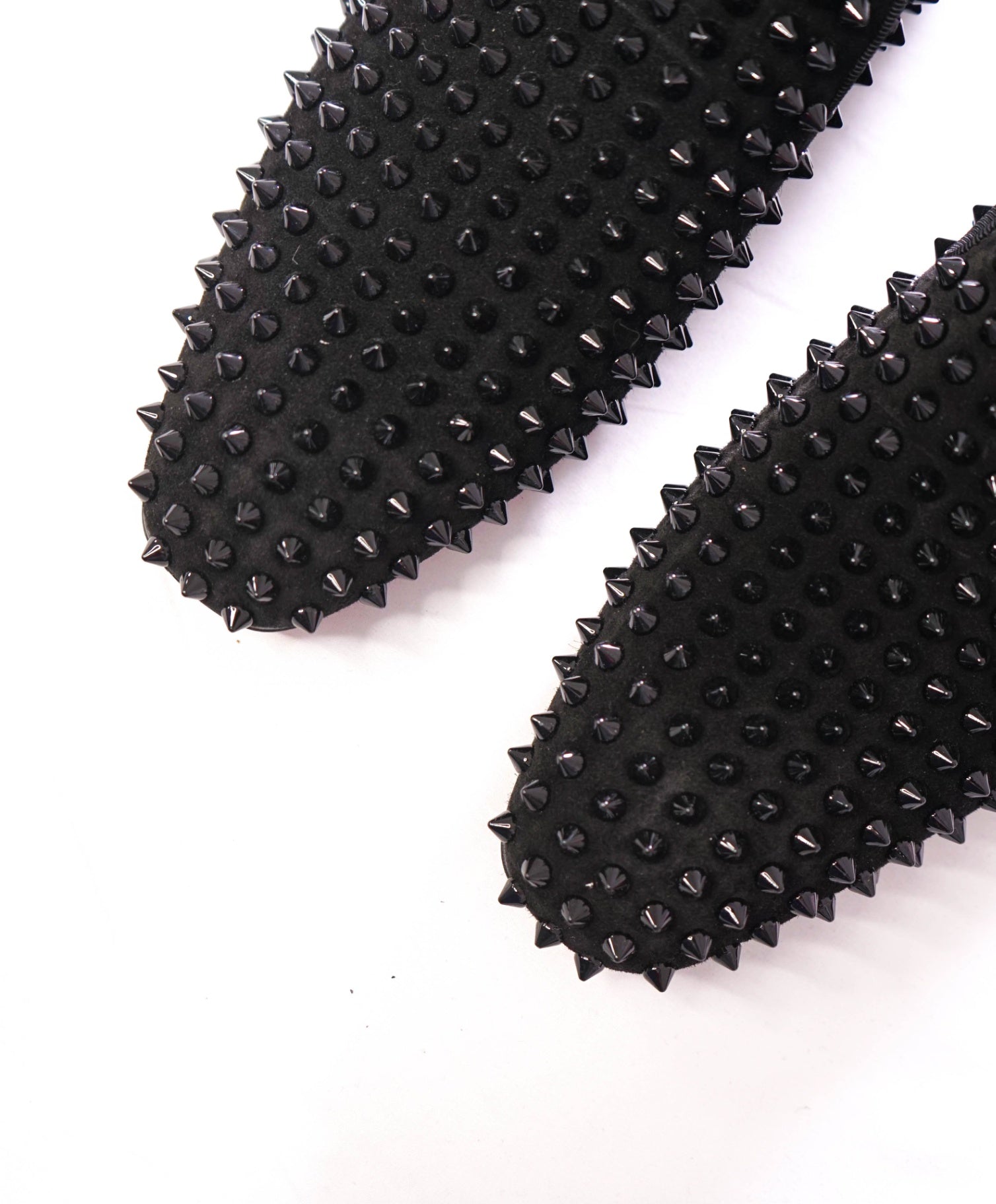 $1,395 Christian Louboutin - Black Dandelion Spikes Loafers - US 7 (40EU)