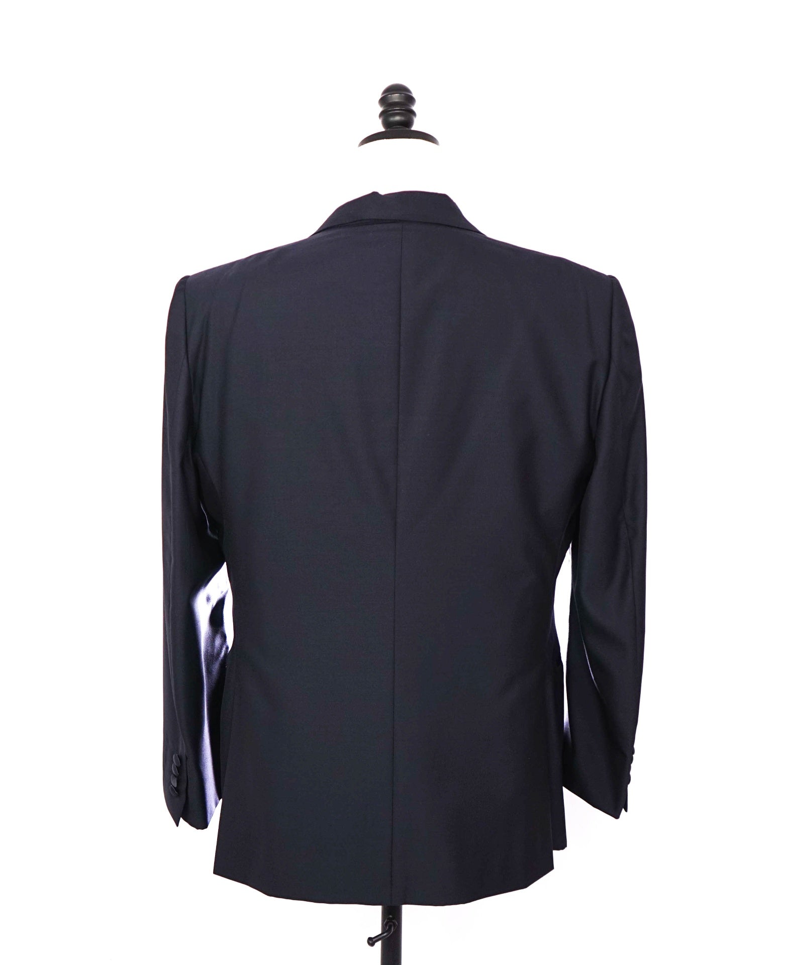 $3,295 ZEGNA - Navy Peak "TROFEO 600" Wool/Silk Dinner Jacket - 42R