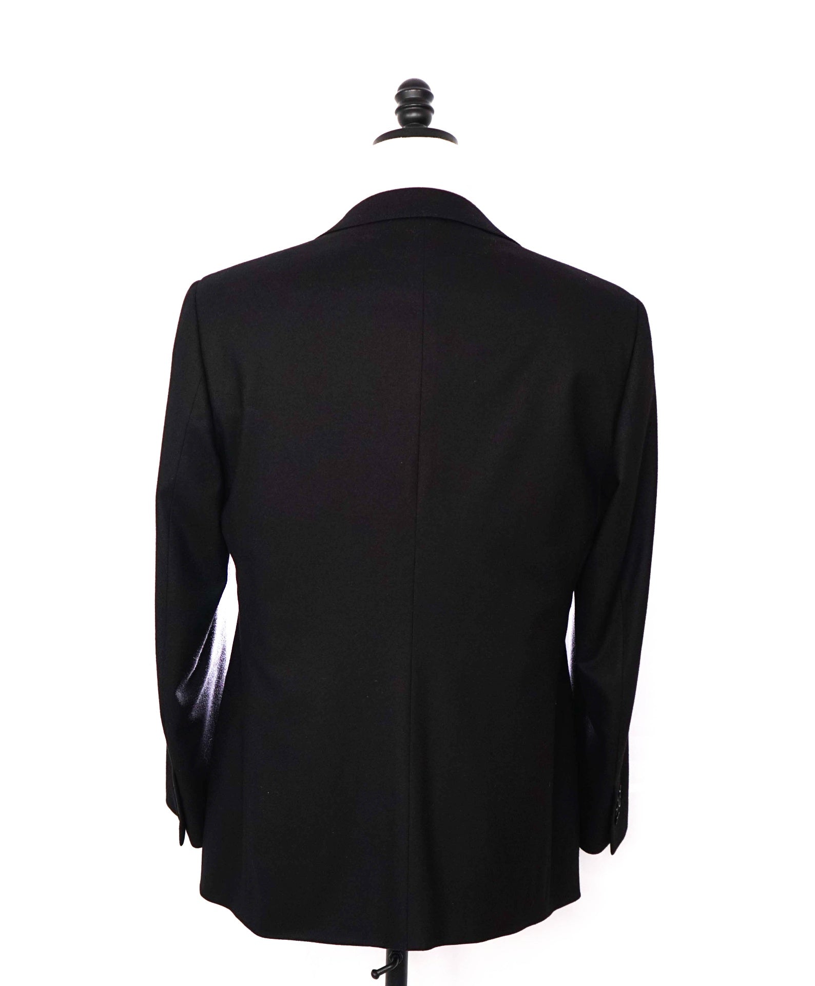 $3,900 GIORGIO ARMANI - Solid Black 96% Cashmere Blazer - 42R