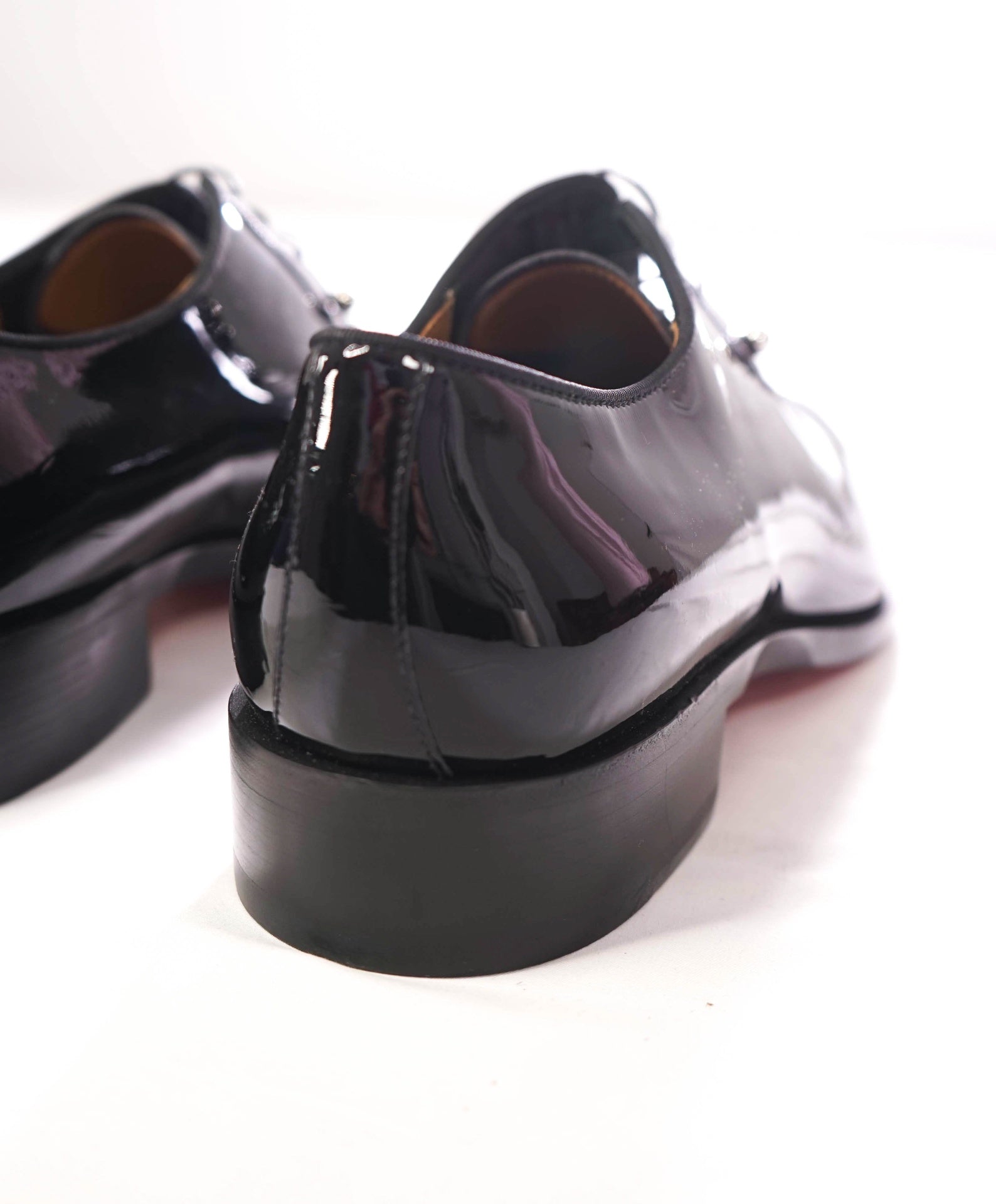 $1,200 CHRISTIAN LOUBOUTIN - *CHAMBELISS* Black Patent Leather Derby - US 11 (44EU)