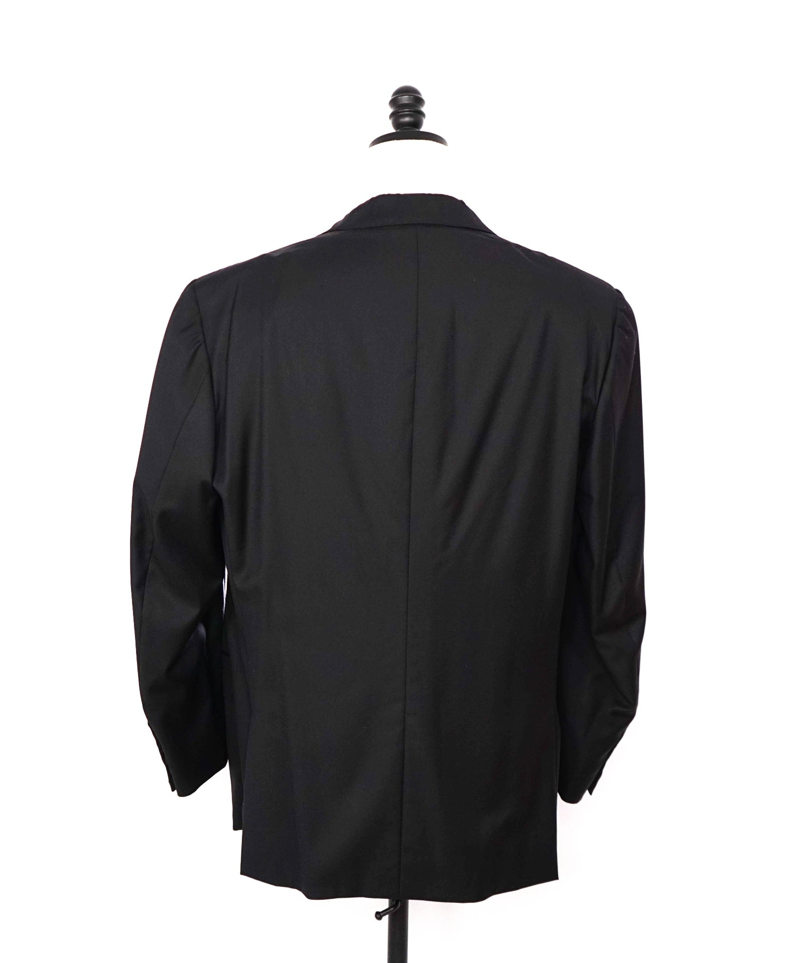 $2,995 ISAIA - *CLOSET STAPLE* 160's Black Notch Lapel Blazer - 46R