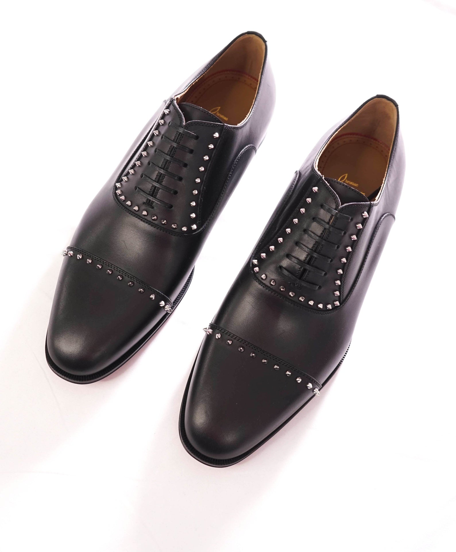 $1,200 CHRISTIAN LOUBOUTIN - *CLOOCLOO* Black Spike Oxfords - US 11.5 (44.5EU)
