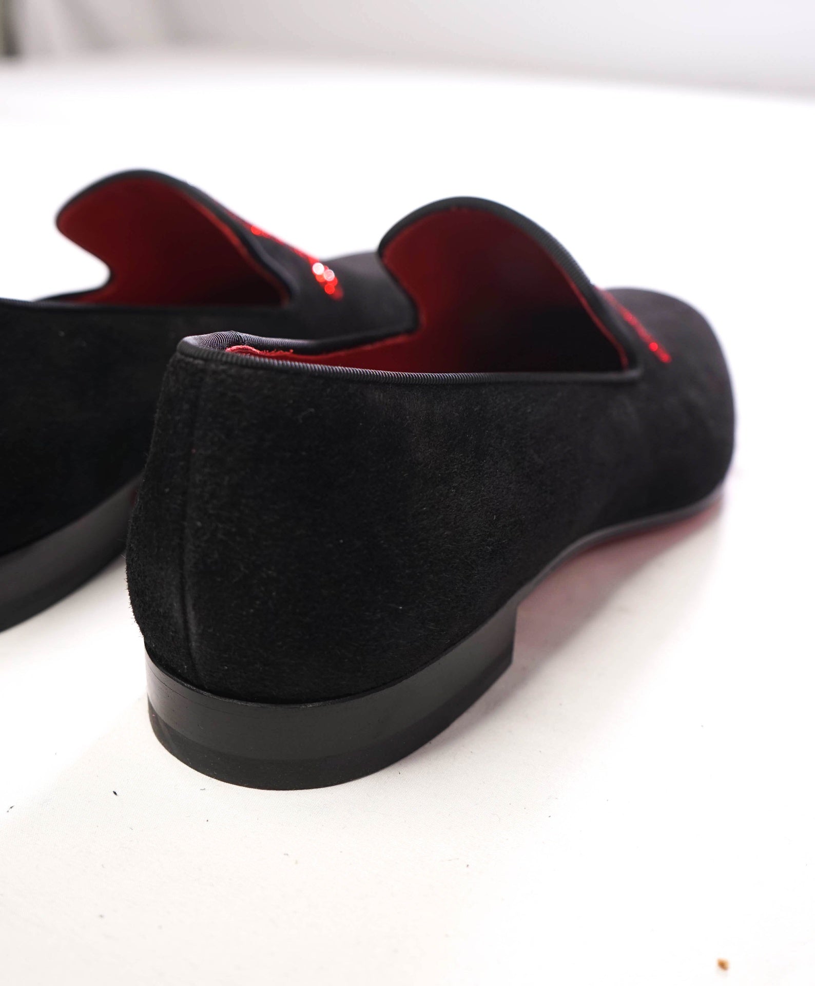 $1,100 CHRISTIAN LOUBOUTIN - *Dandelion Strass* Crystal Logo Loafers - 9.5 (42.5EU)