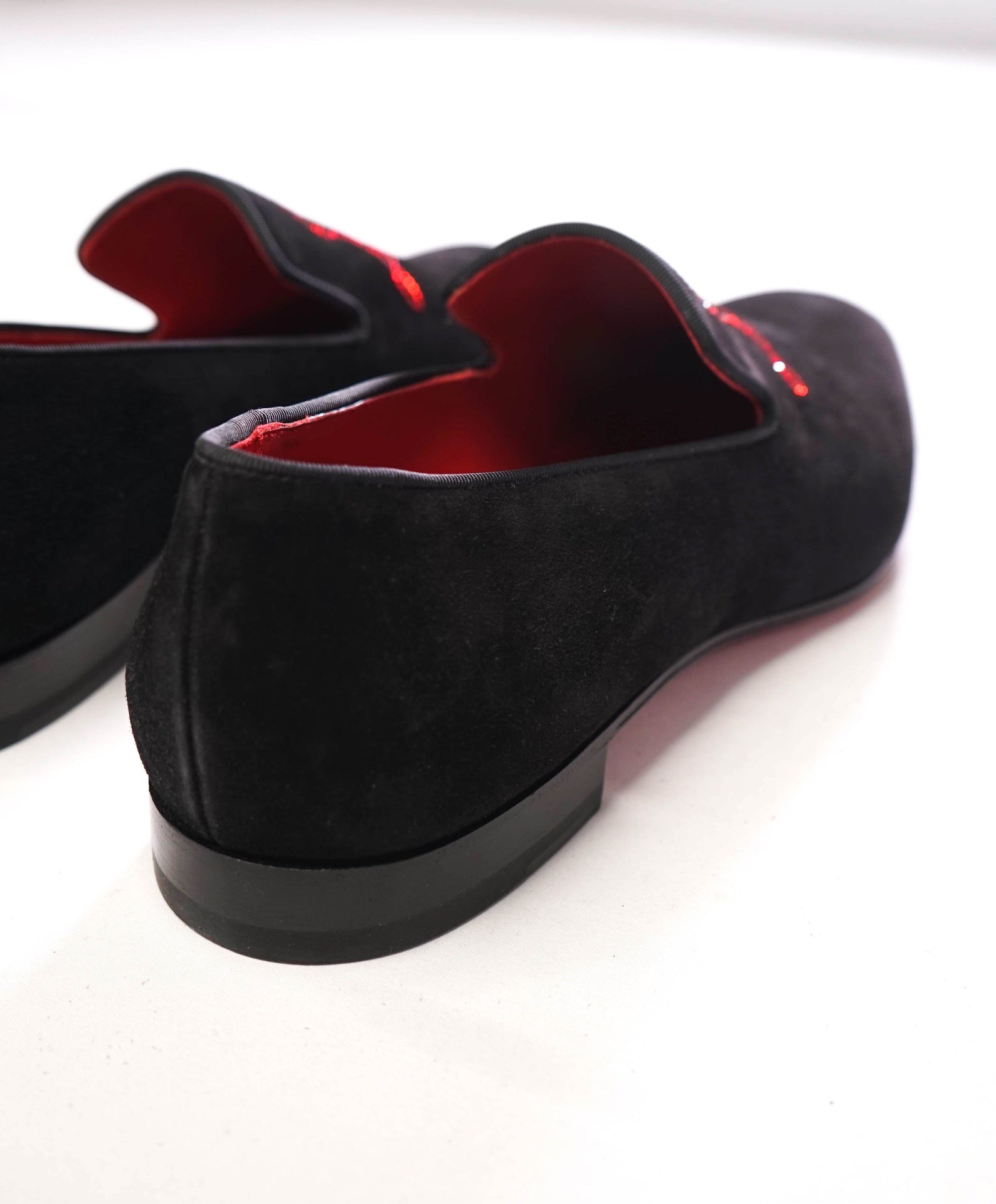 $1,100 CHRISTIAN LOUBOUTIN - *Dandelion Strass* Crystal Logo Loafers - 13.5 (46.5EU)