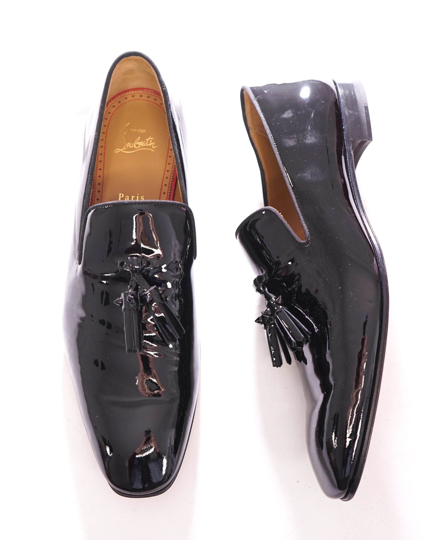 $1,050 CHRISTIAN LOUBOUTIN - *Dandelion* Spike Tassel Loafers US 11 (44EU)