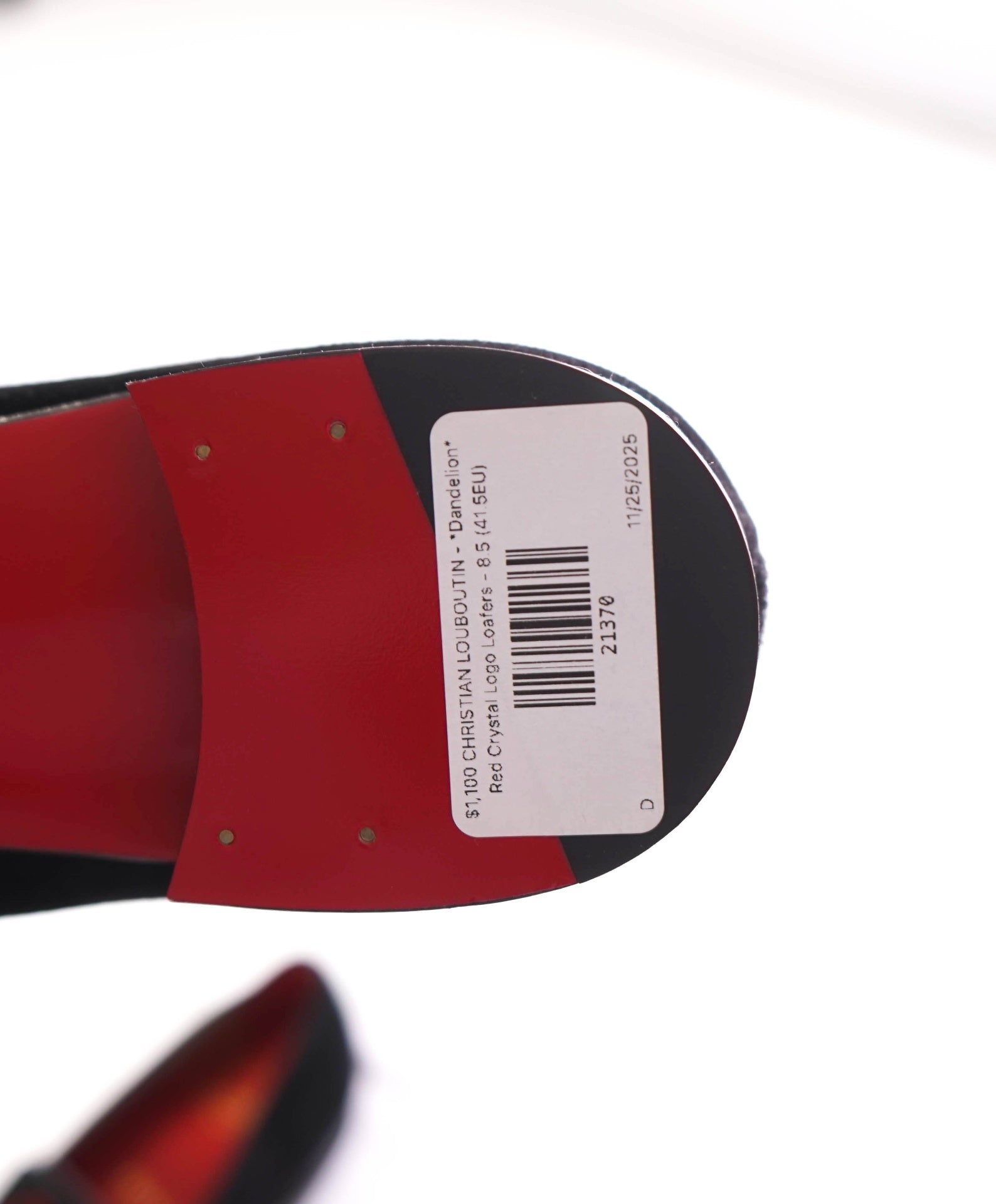 $1,100 CHRISTIAN LOUBOUTIN - *Dandelion Strass* Crystal Logo Loafers - 8.5 (41.5EU)