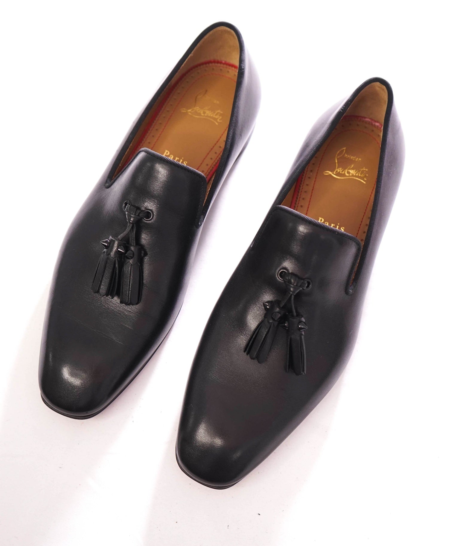 $1,050 CHRISTIAN LOUBOUTIN - *Dandelion* Spike Tassel Leather Loafers US 8 (41EU)