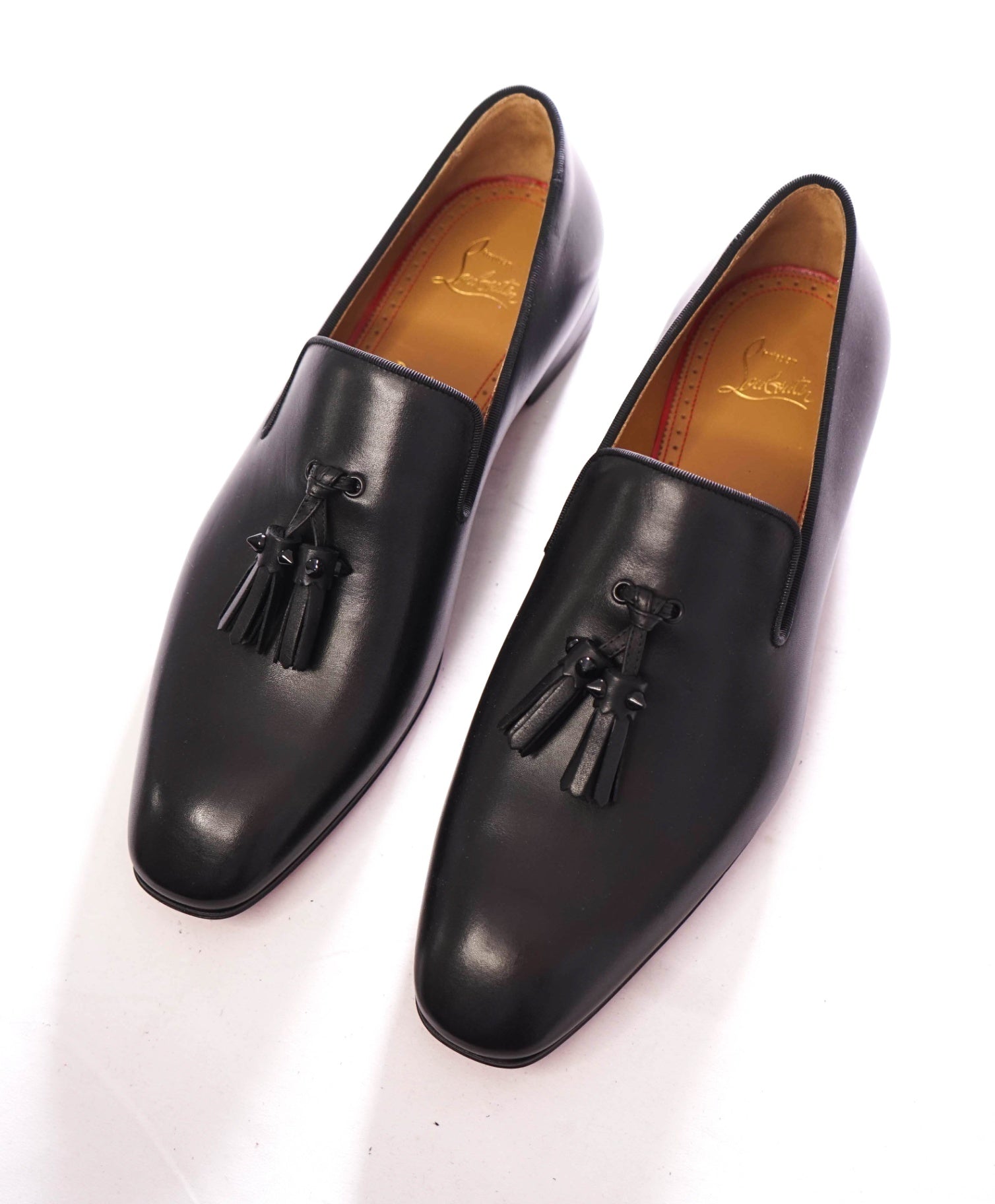 $1,050 CHRISTIAN LOUBOUTIN - *Dandelion* Spike Tassel Leather Loafers US 8.5 (41.5EU)