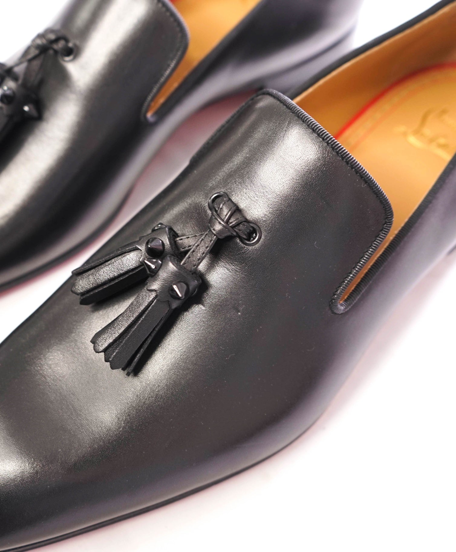 $1,050 CHRISTIAN LOUBOUTIN - *Dandelion* Spike Tassel Leather Loafers US 8.5 (41.5EU)