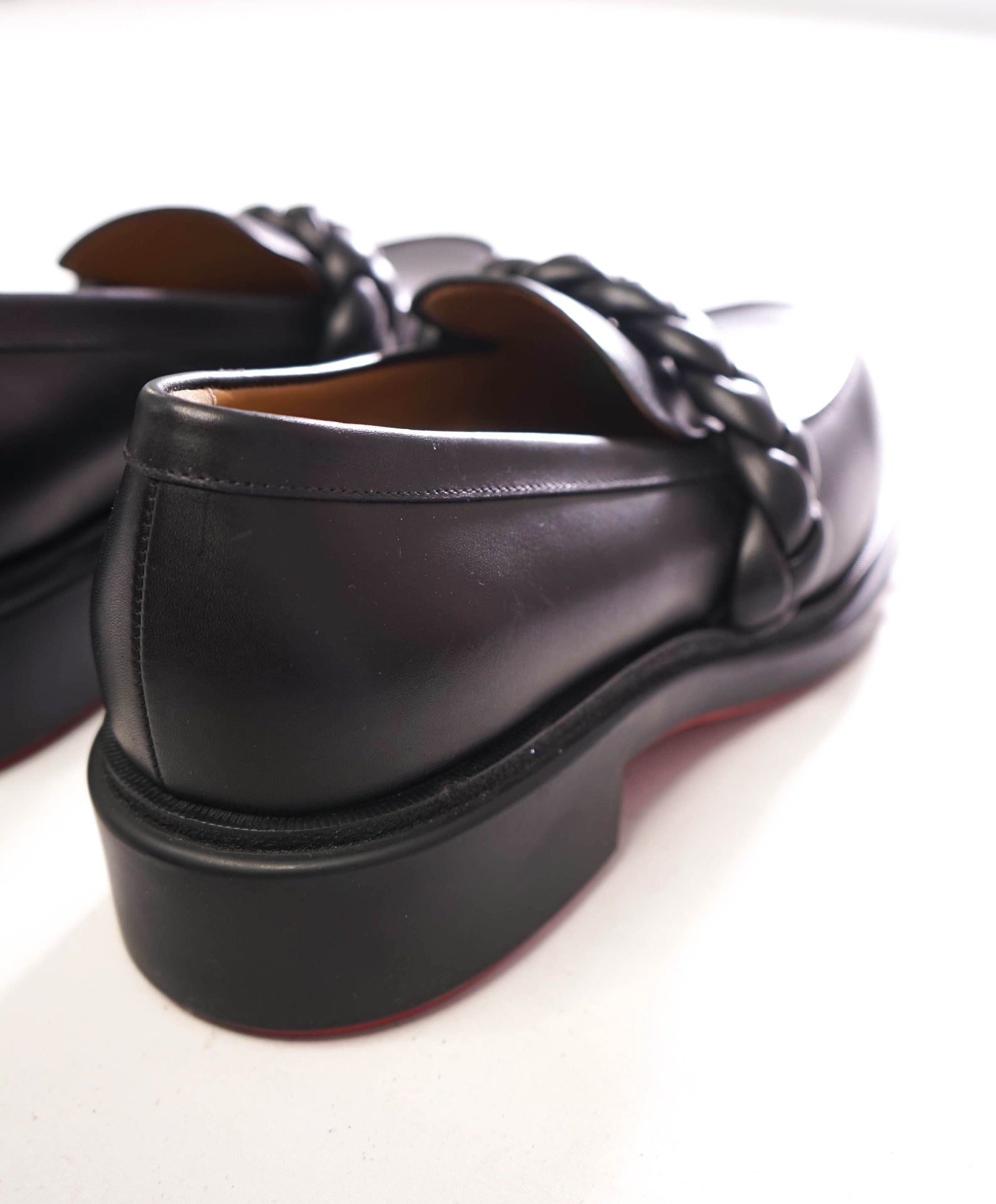 $1,095 Christian Louboutin - "URBINO" Mock Braid Loafers - US 10 (43EU)