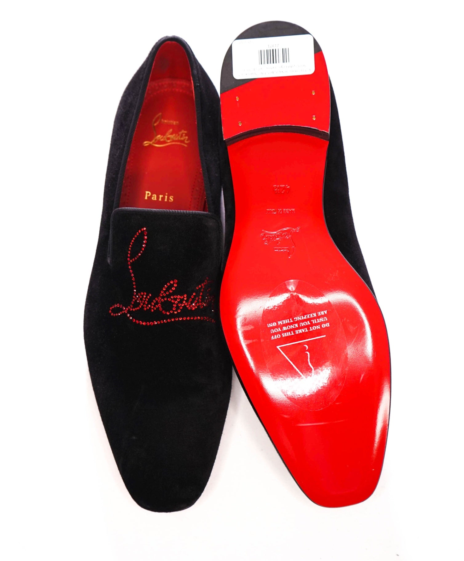 $1,100 CHRISTIAN LOUBOUTIN - *Dandelion Strass* Crystal Logo Loafers - 9.5 (42.5EU)