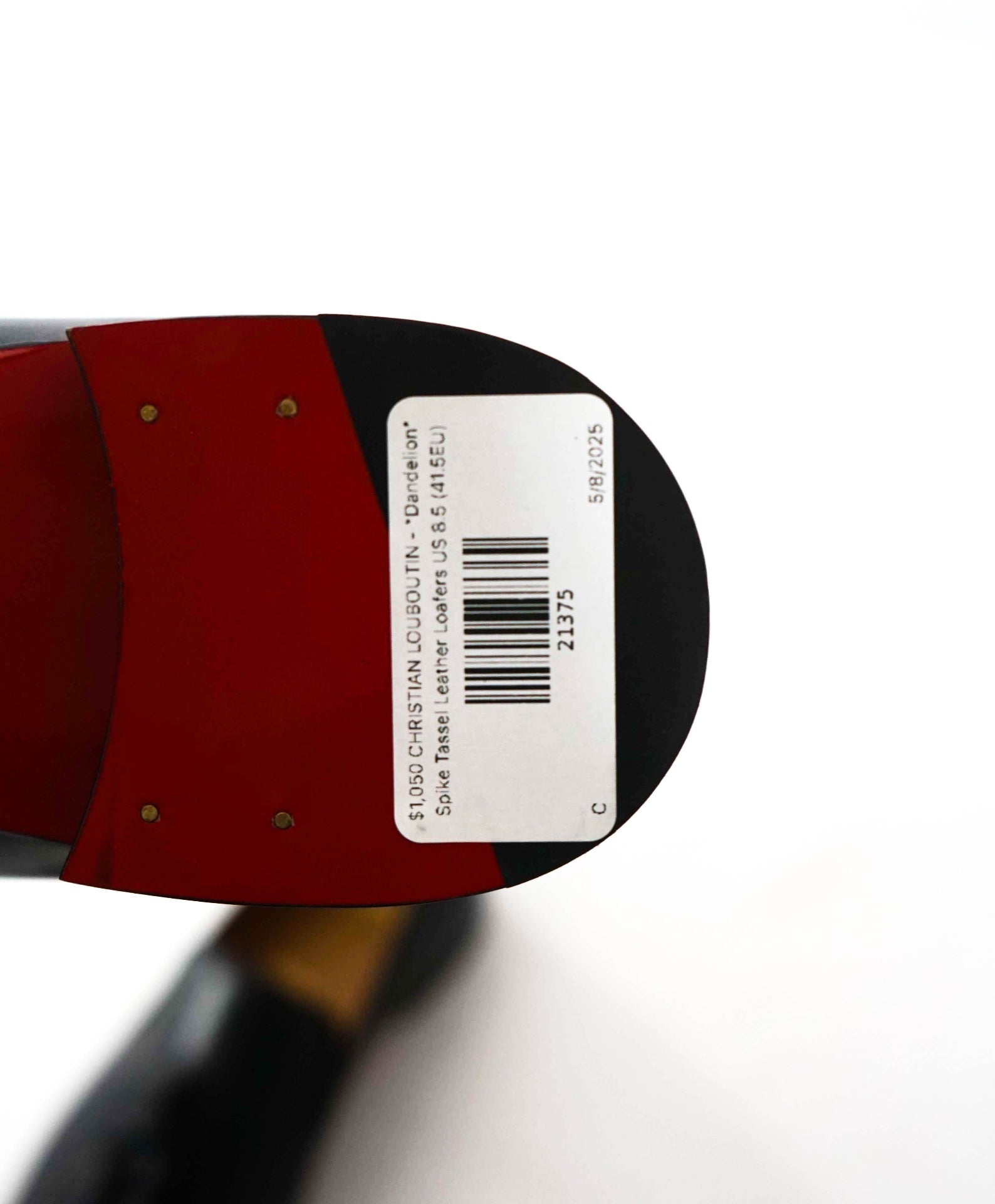 $1,050 CHRISTIAN LOUBOUTIN - *Dandelion* Spike Tassel Leather Loafers US 8.5 (41.5EU)