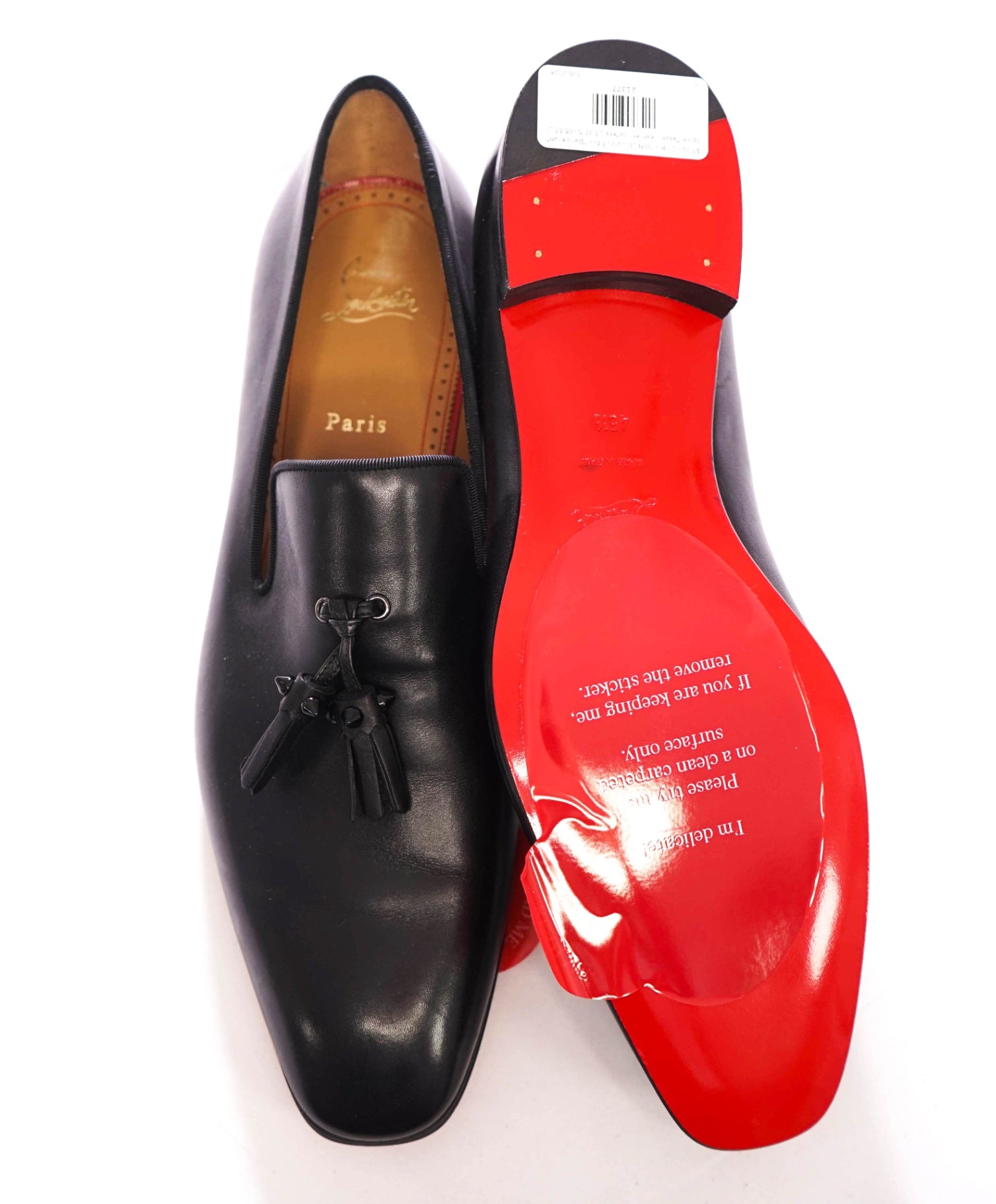 $1,050 CHRISTIAN LOUBOUTIN - *Dandelion* Spike Tassel Leather Loafers US 12.5 (45.5EU)