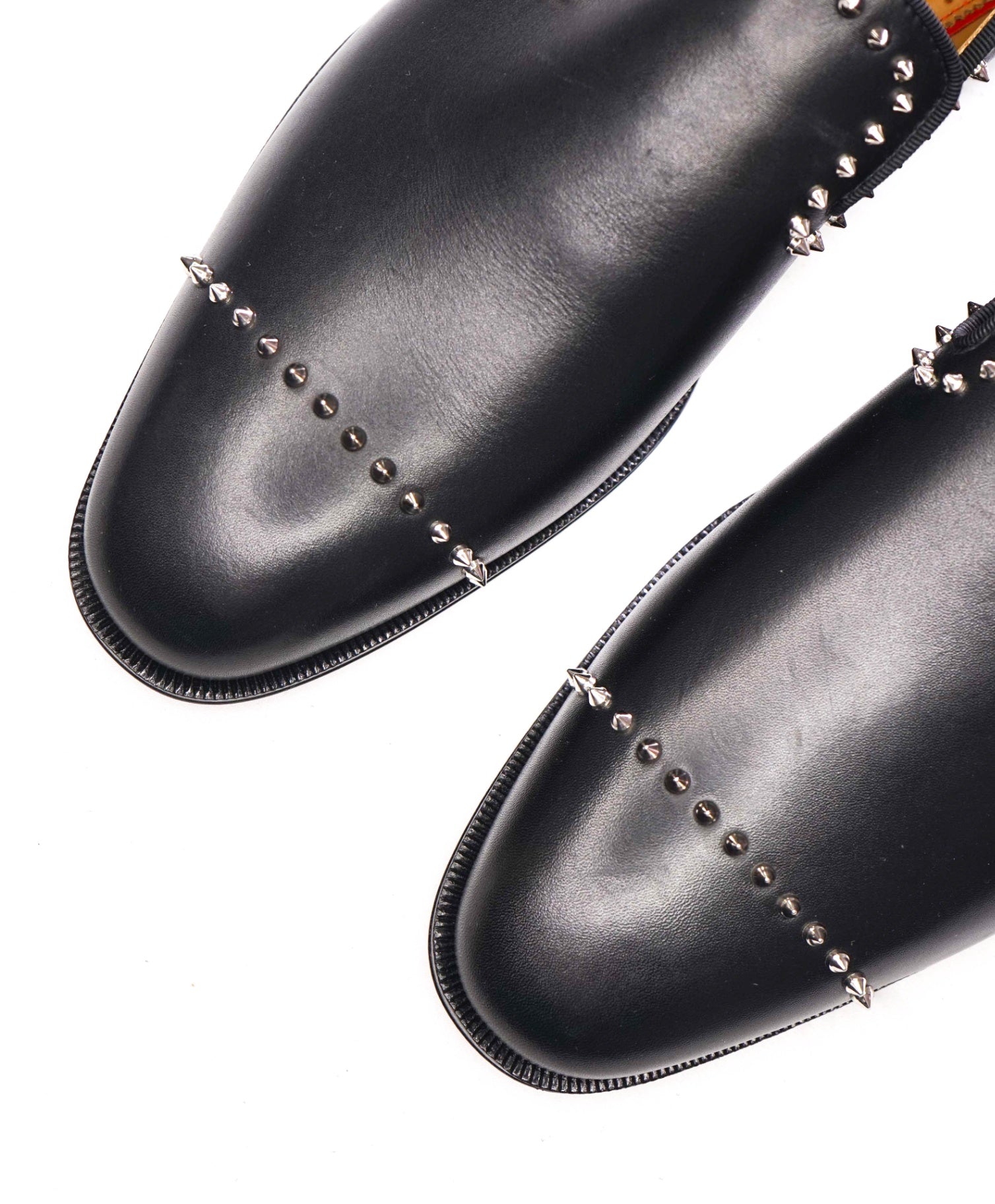 $1,200 CHRISTIAN LOUBOUTIN - *DANDY CLOO* Black Spike Loafers - US 8.5 (EU41.5)