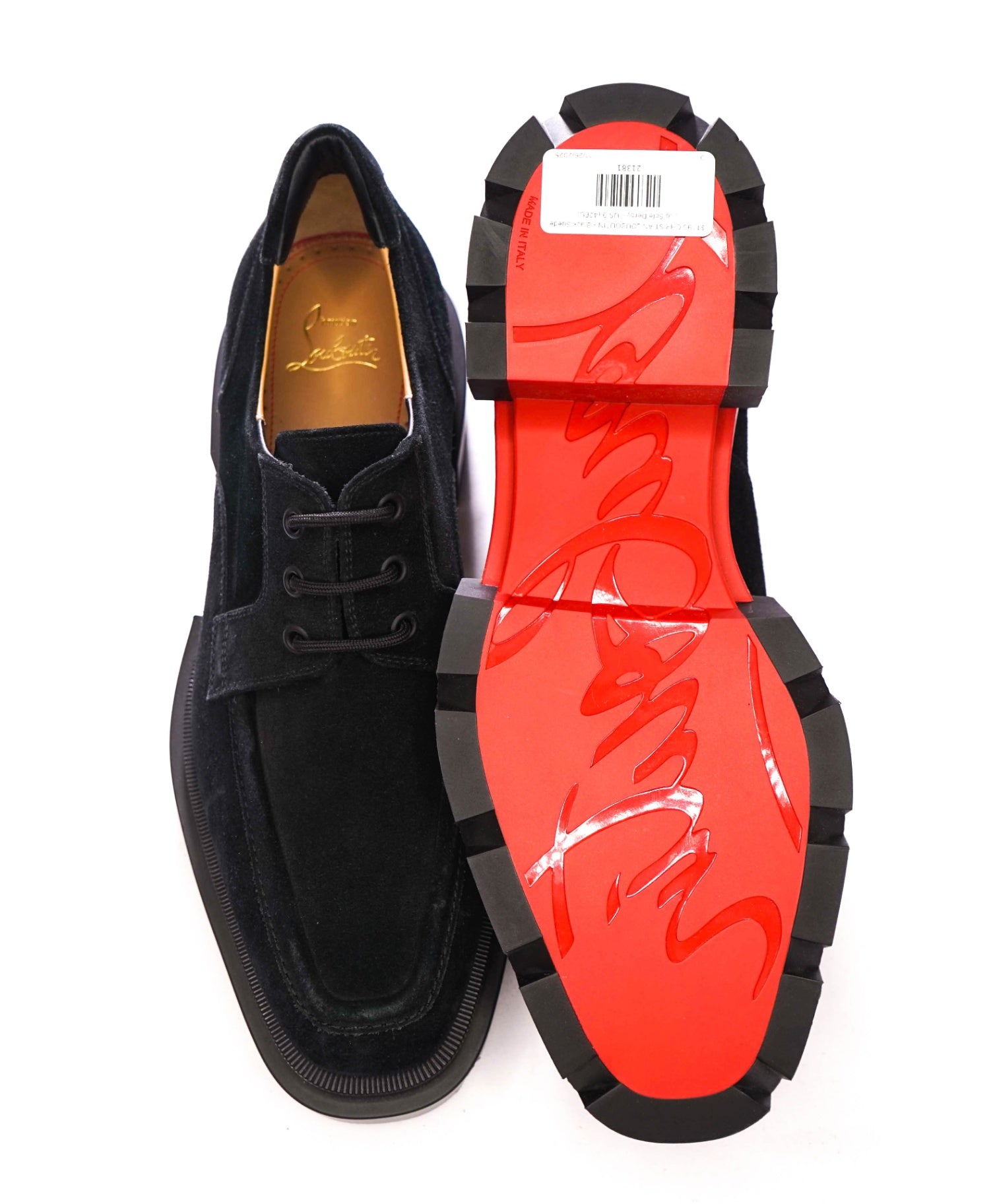 $1,195 CHRISTIAN LOUBOUTIN - "Our Georges L" Lug Sole Derby - US 9 (42EU)