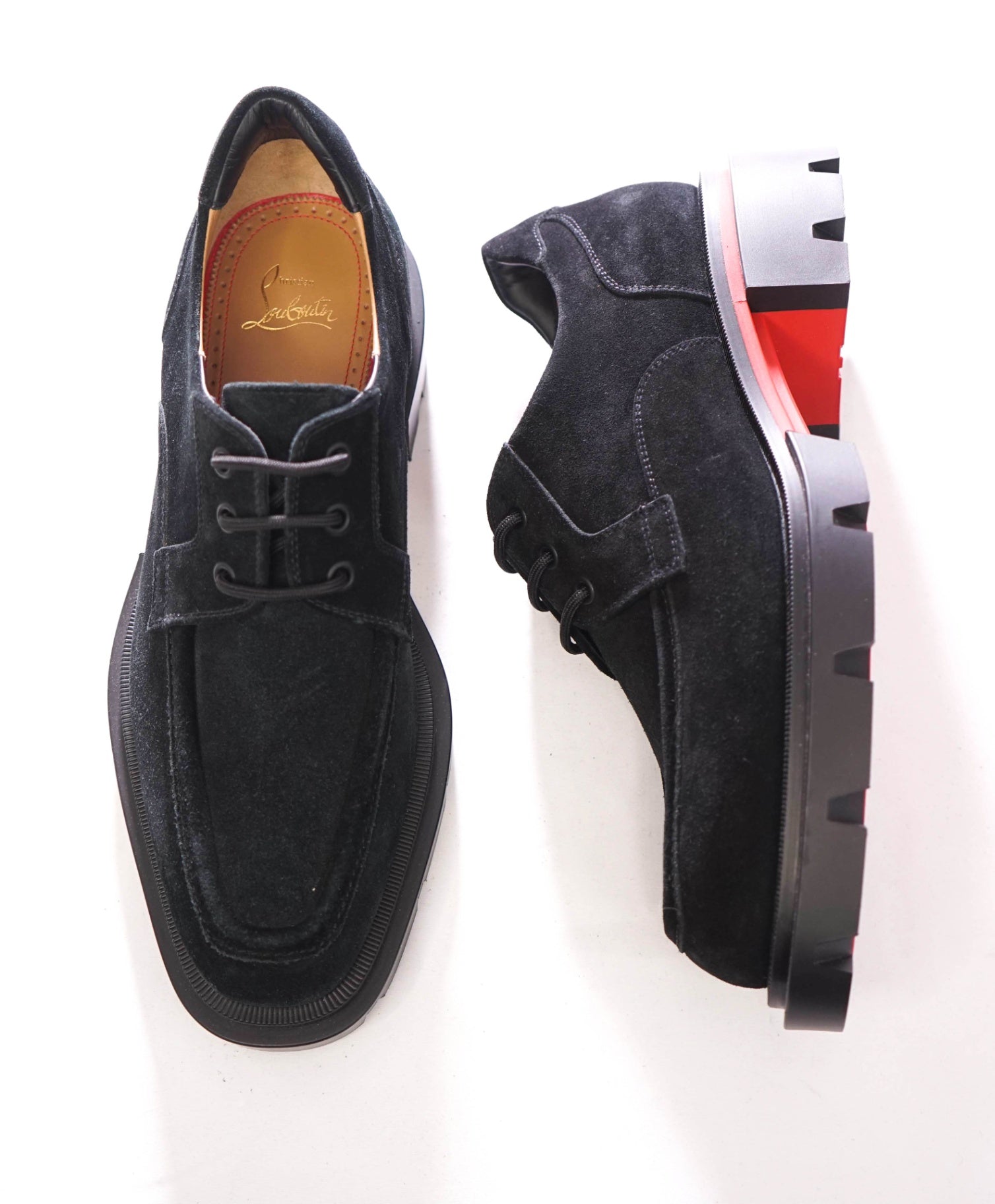 $1,195 CHRISTIAN LOUBOUTIN - "Our Georges L" Lug Sole Derby - US 8 (41EU)