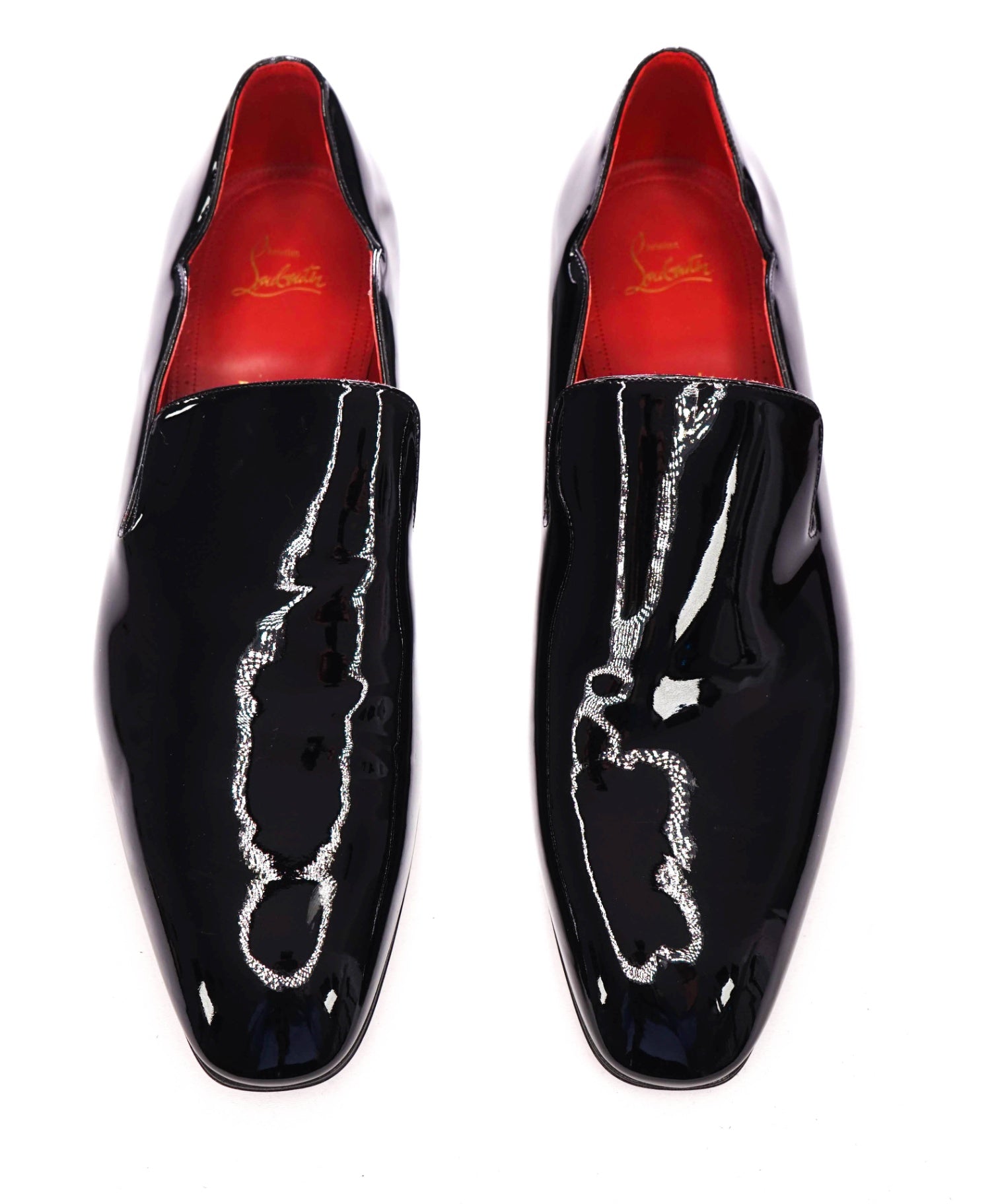 $1,050 CHRISTIAN LOUBOUTIN - * DANDY CHICK* Black Patent Loafers - US 13.5 (EU13.5)