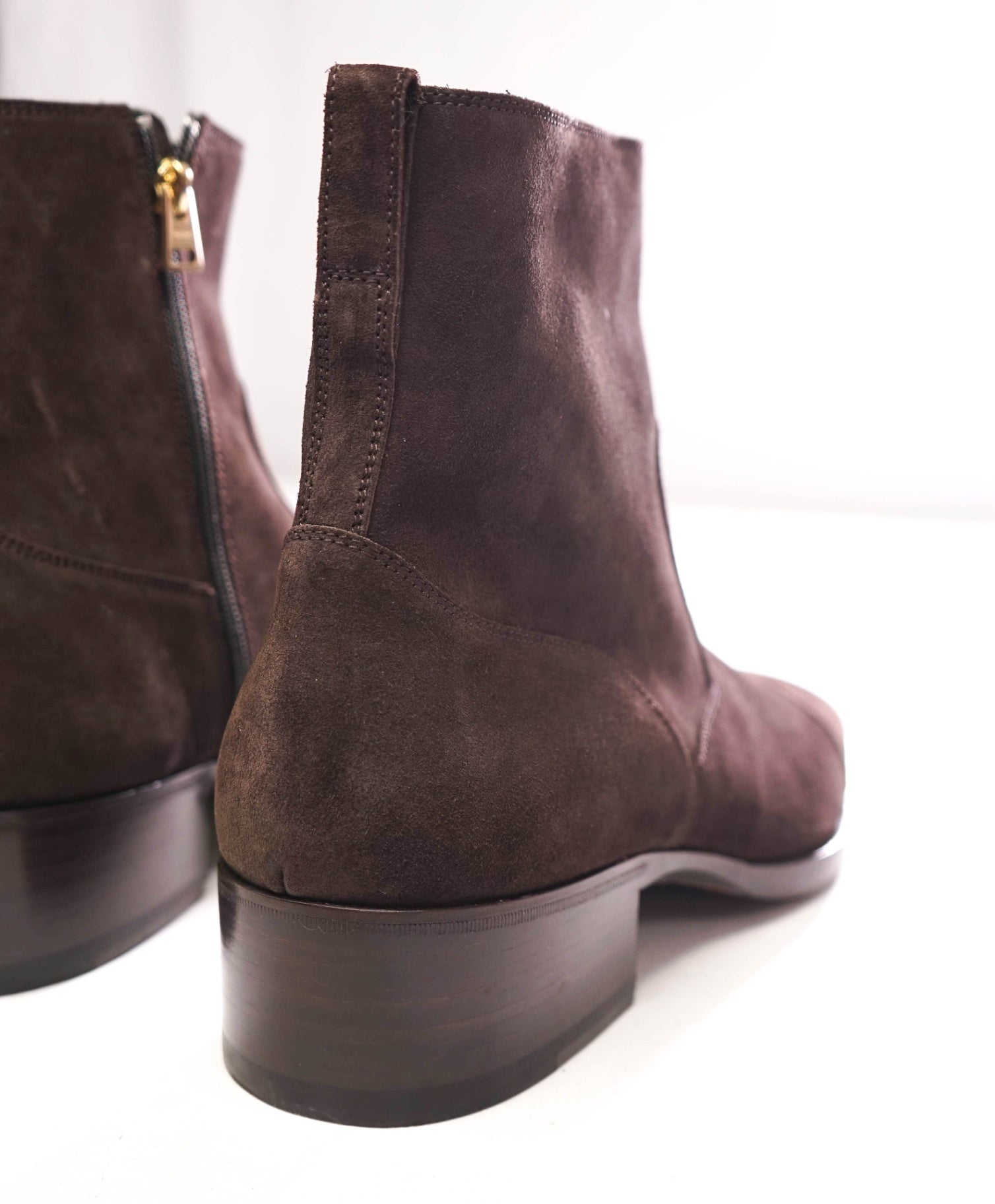 $2,690 TOM FORD - COCO Brown Supple Suede Boots - US 12 (11.5 TF)