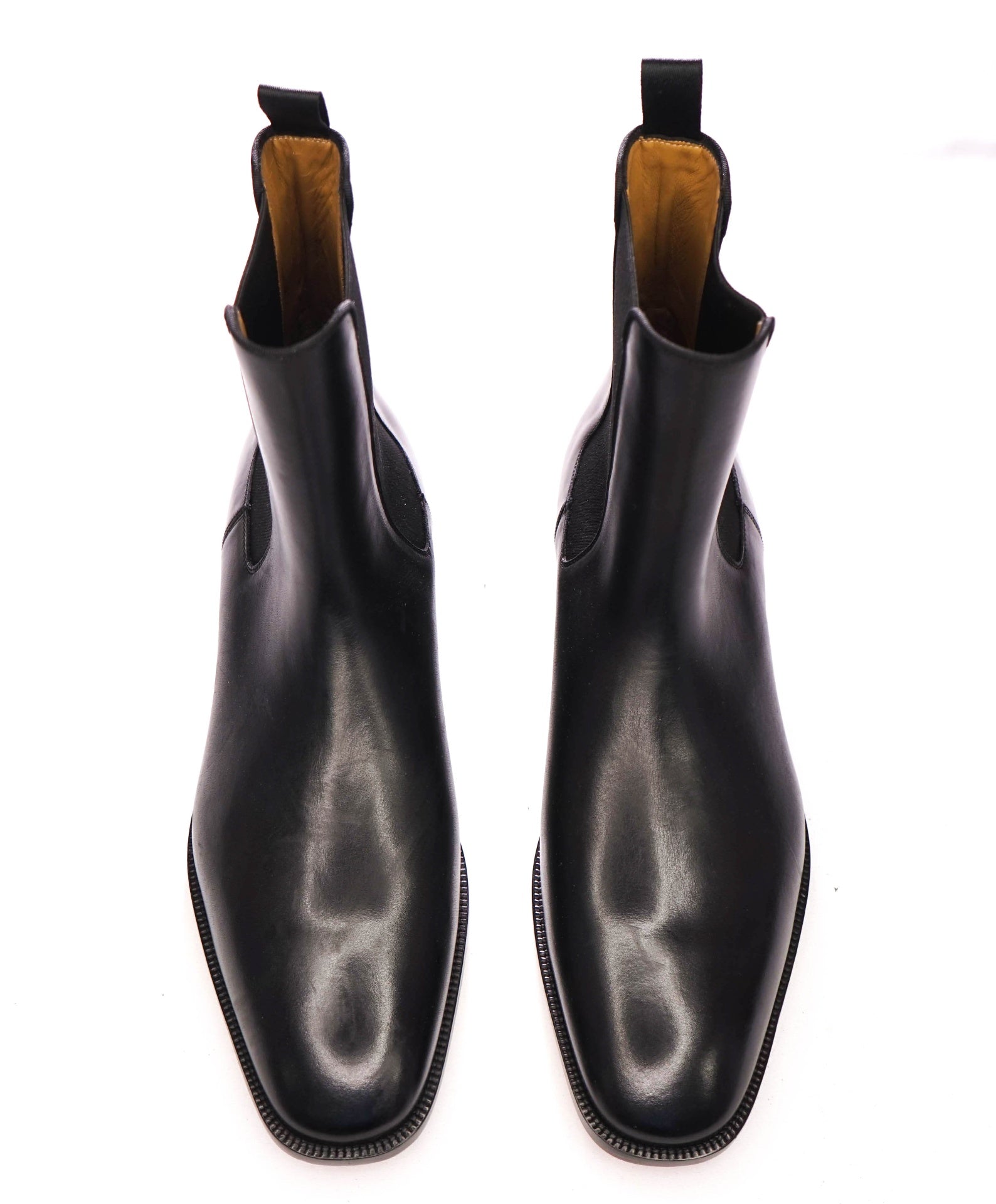 $1,345 CHRISTIAN LOUBOUTIN - "Samson" Black Leather Boots - US 11.5 (44.5EU)