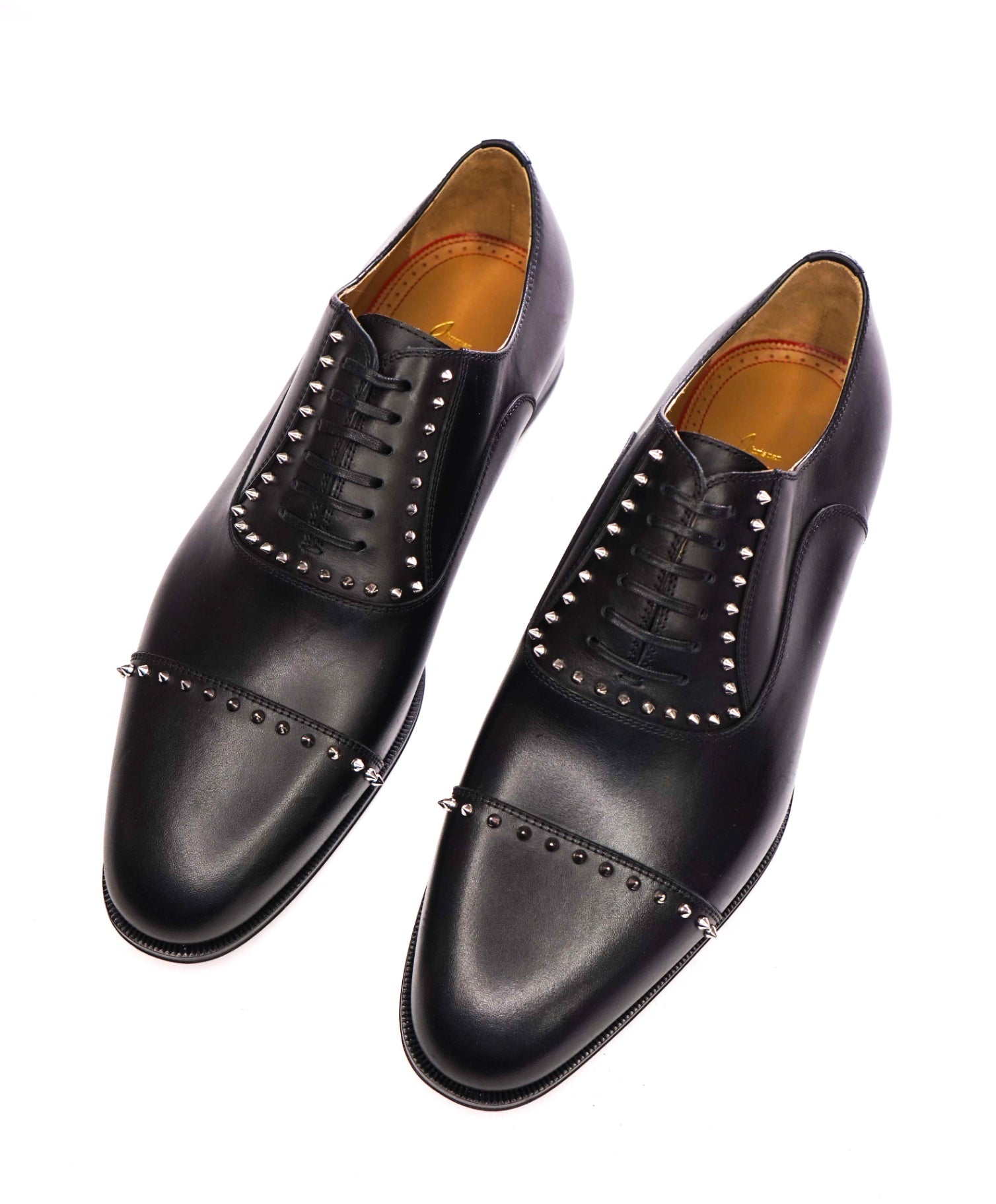 $1,200 CHRISTIAN LOUBOUTIN - *CLOOCLOO* Black Spike Oxfords - US 10 (43EU)