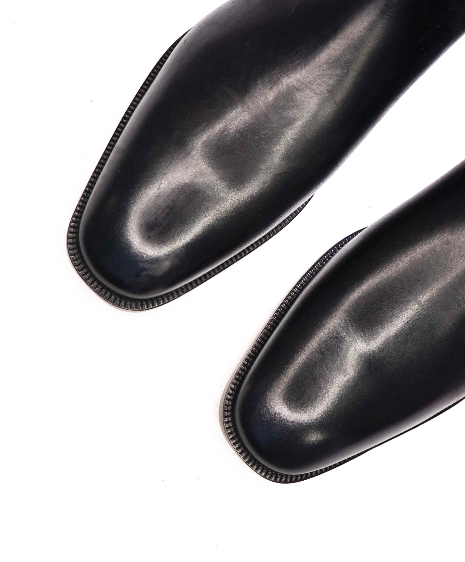 $1,345 CHRISTIAN LOUBOUTIN - "Samson" Black Leather Boots - US 11.5 (44.5EU)