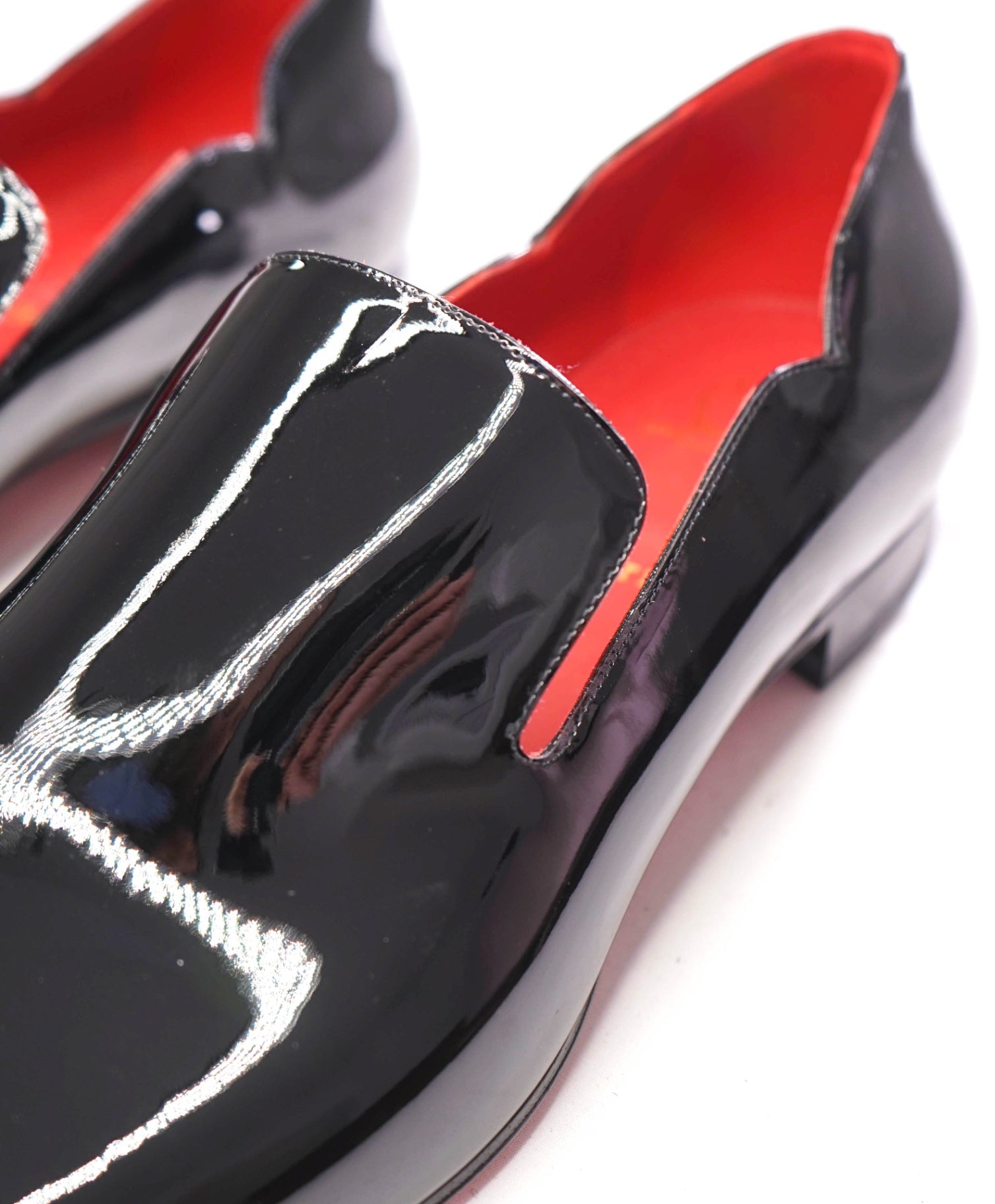 $1,050 CHRISTIAN LOUBOUTIN - * DANDY CHICK* Black Patent Loafers - US 13.5 (EU13.5)