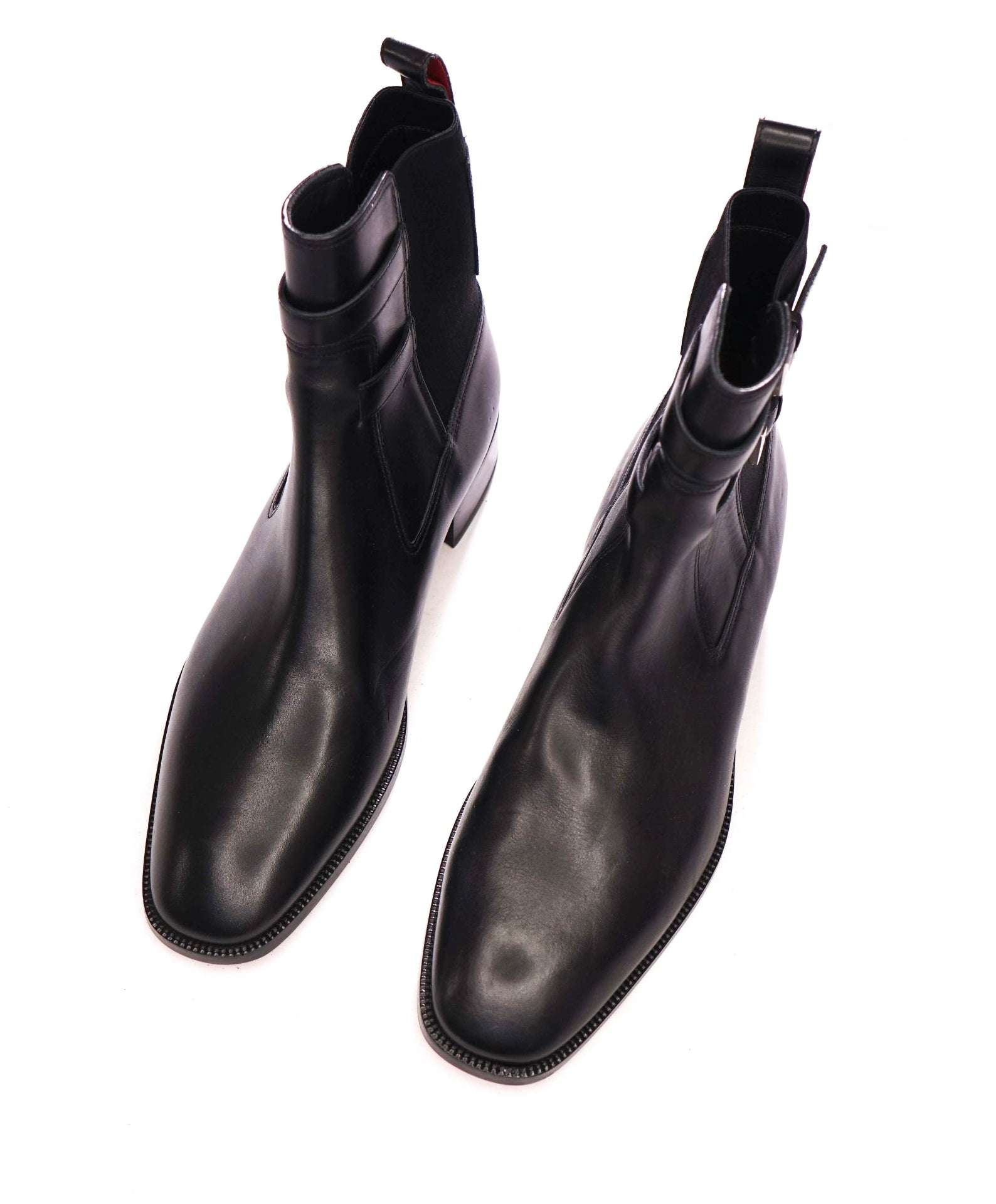 $1,445 CHRISTIAN LOUBOUTIN - Black Leather Boots - US 10 (43EU)