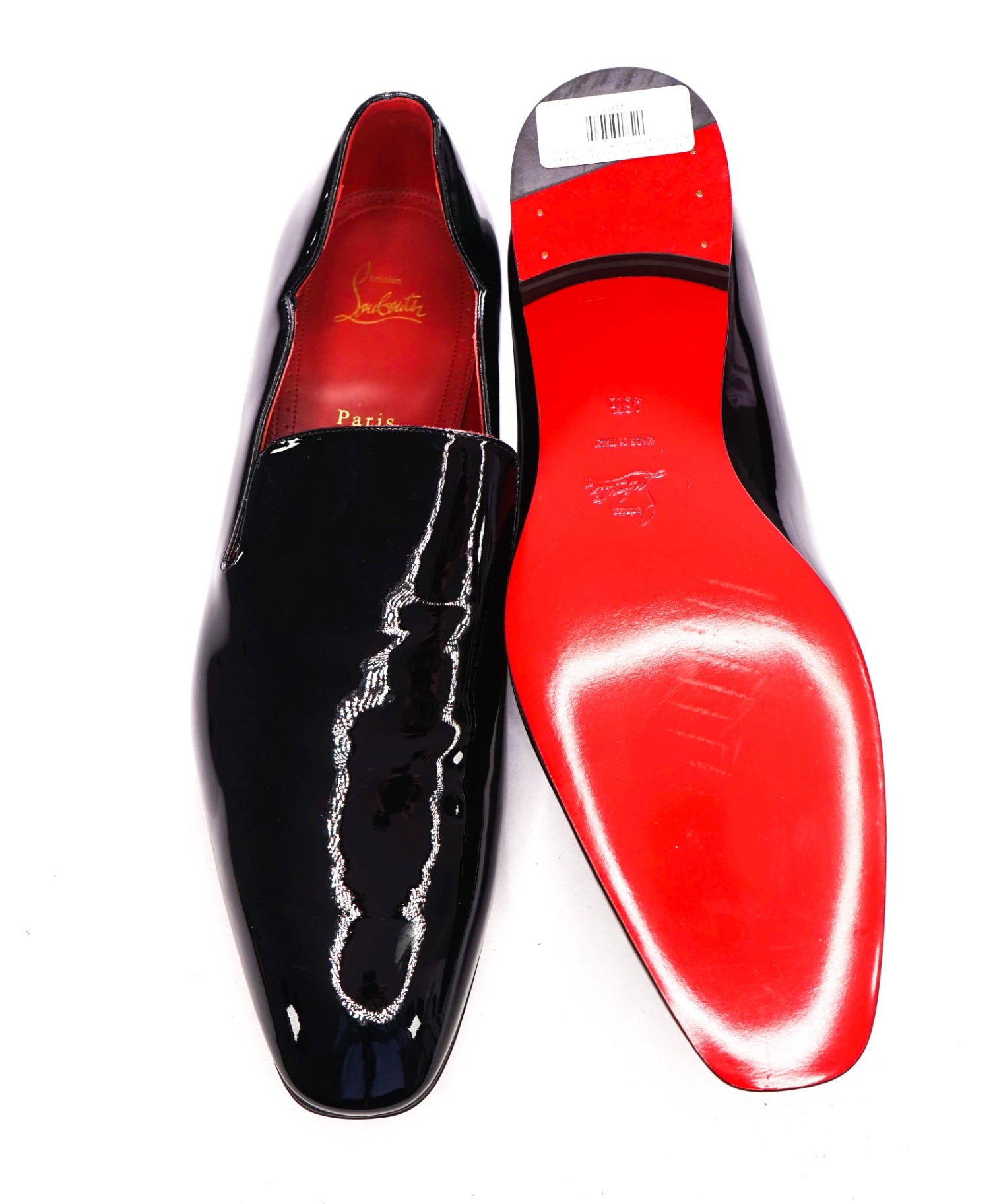 $1,050 CHRISTIAN LOUBOUTIN - * DANDY CHICK* Black Patent Loafers - US 13.5 (EU13.5)