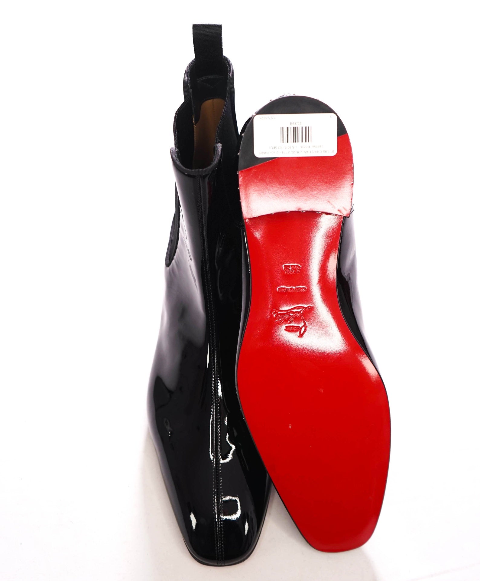 $1,495 CHRISTIAN LOUBOUTIN - Roadyrocks Patent Boots - US 10.5 (43.5EU)