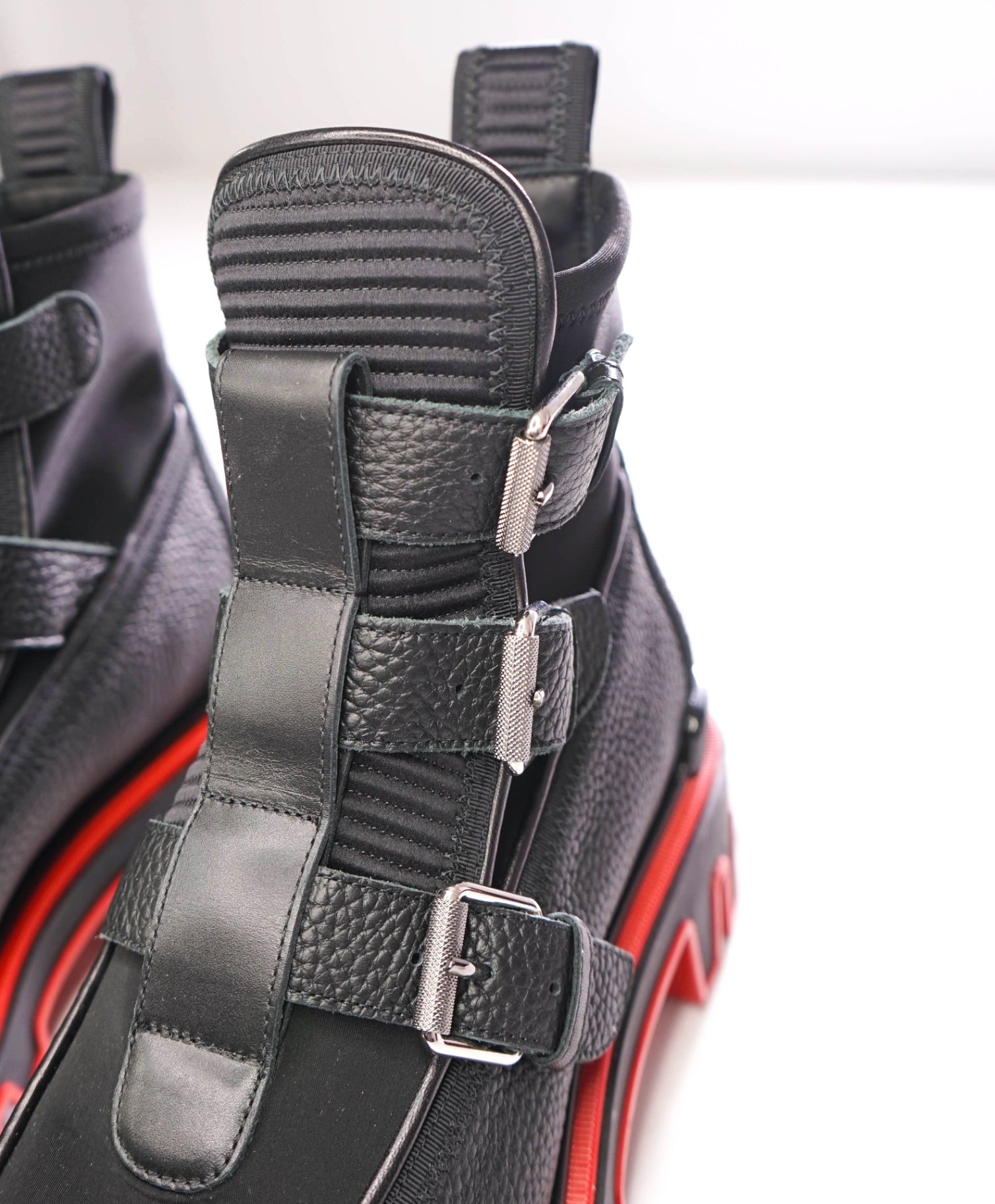 $1,595 CHRISTIAN LOUBOUTIN - DUNE Black Leather Boots - US 10 (43EU)