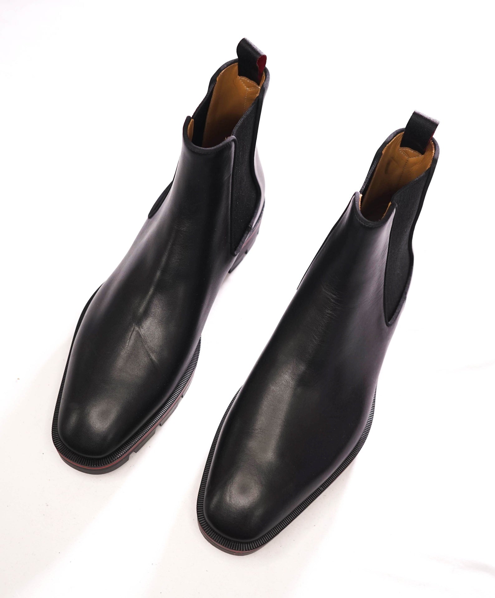 $1,345 CHRISTIAN LOUBOUTIN - Alpinosol Leather Lug Sole Boots - US 10.5 (43.5EU)